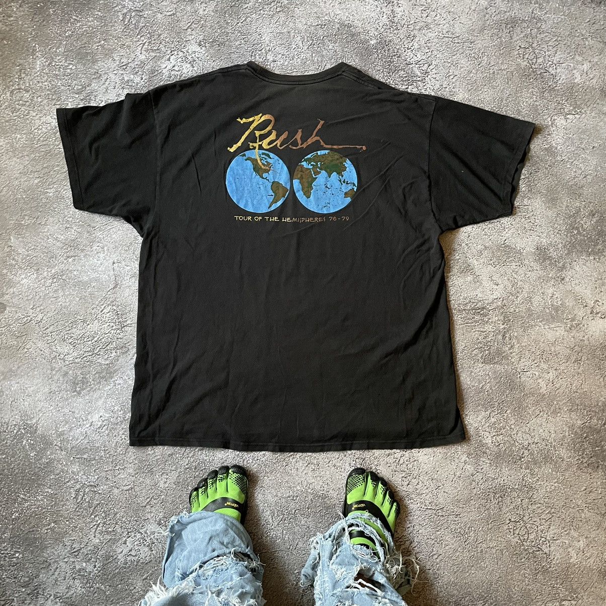 Vintage Vintage 90s Rush Graphic Tee Sun Faded Grunge Baggy Slim XXL Size US XXL / EU 58 / 5 - 5 Thumbnail