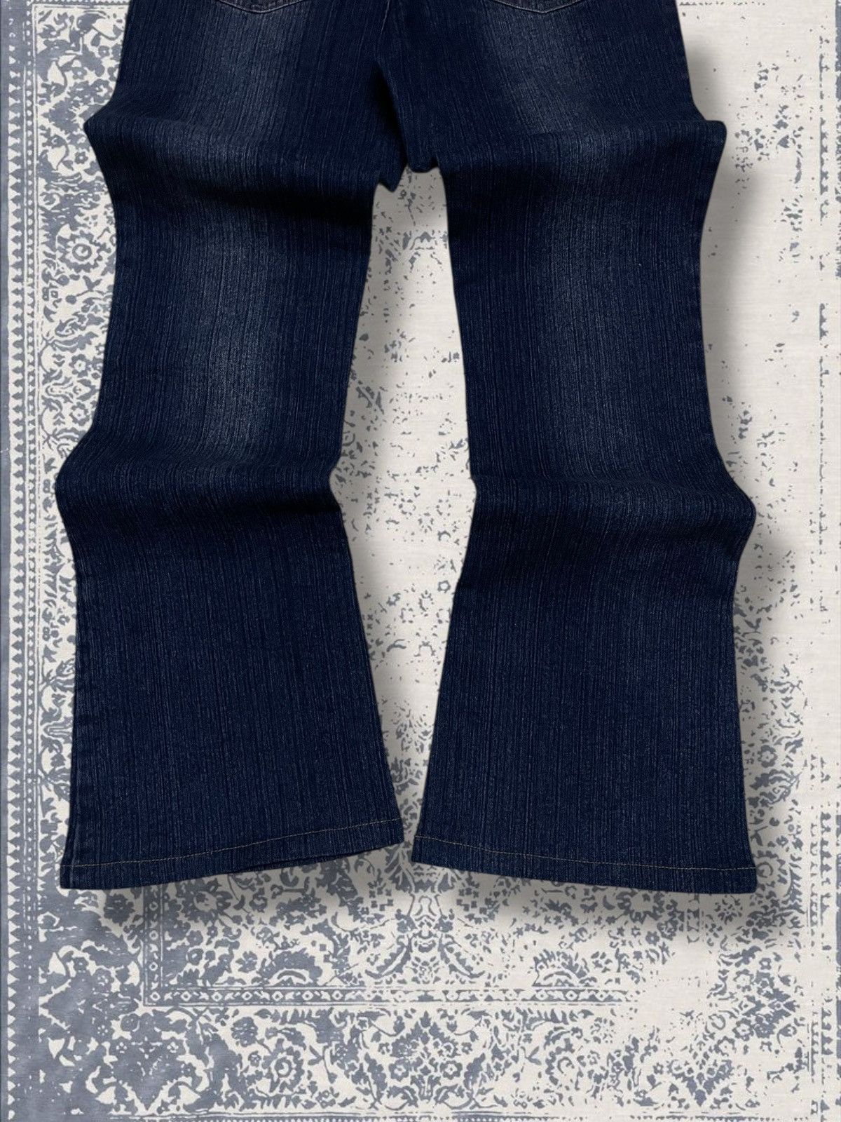Designer × Japanese Brand × Vintage Vintage 1990s Japan Designer Haphazard Flared Studded Denim Size US 26 / EU 42 - 10 Thumbnail