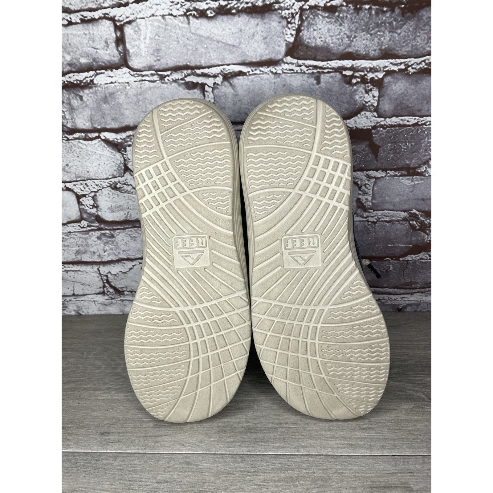 REEF Reef Swellsole Pier Shoes Navy Blue Canvas Fabric Boat Shoes Size US 11 / EU 44 - 16 Thumbnail