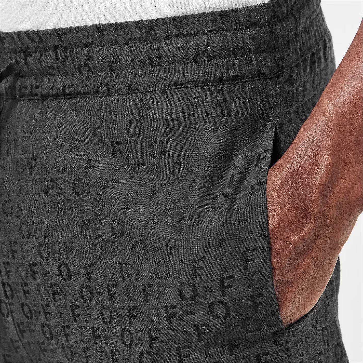 Off-White o1g2r1mq0326 Relaxed Fit Pyjama Trousers in Black Size US 30 / EU 46 - 5 Thumbnail