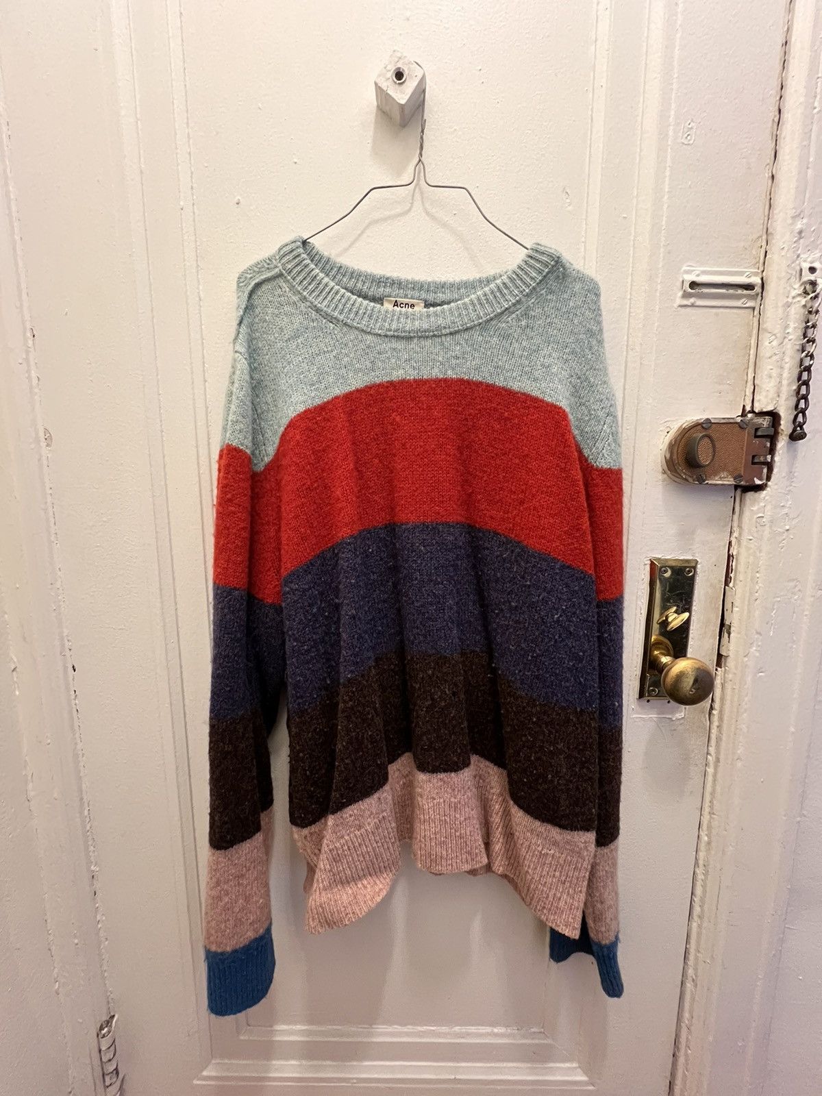 Acne Studios Acne Studios Striped Knit Sweater Size US XXL / EU 58 / 5 - 1 Thumbnail