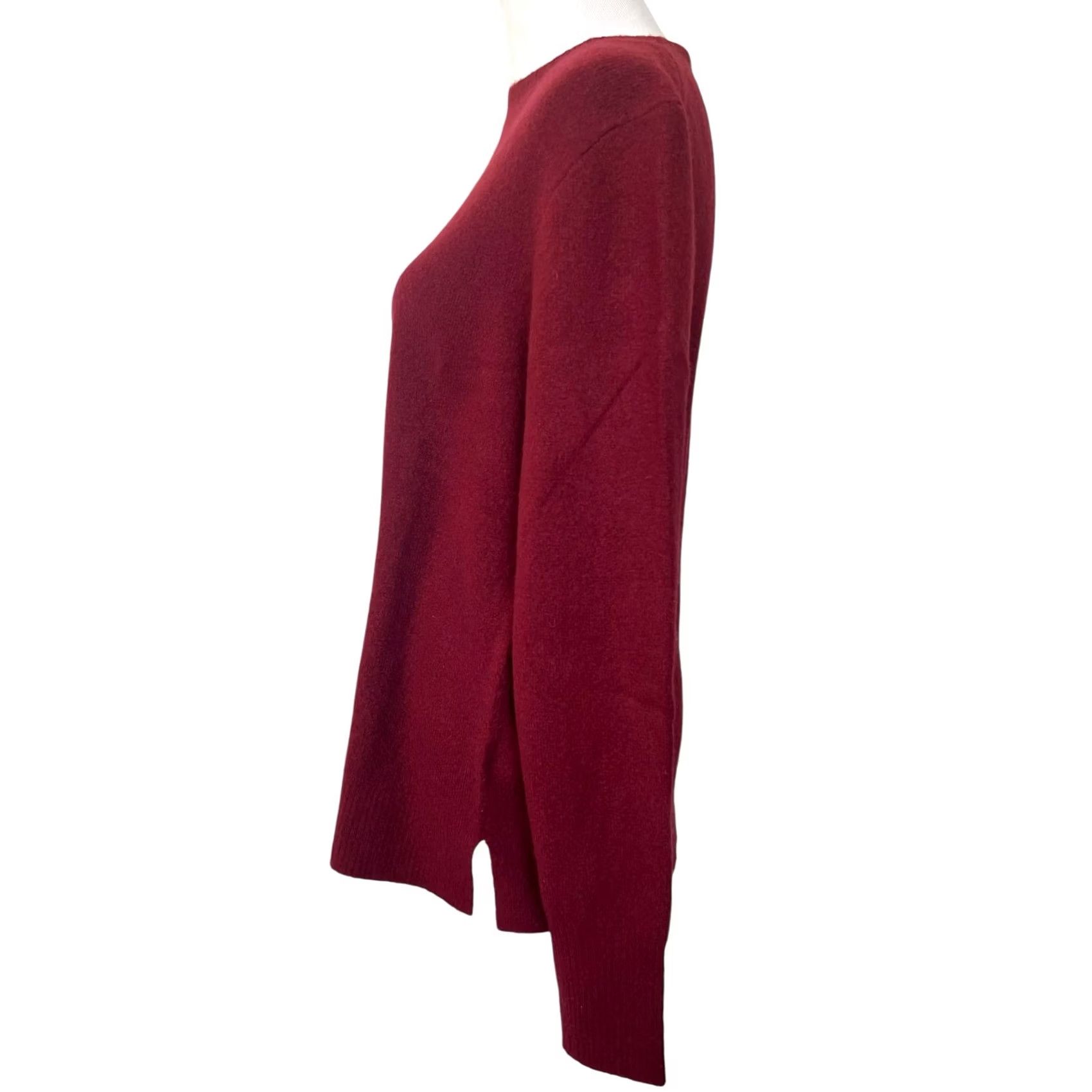 J.Crew J.Crew Factory Women’s Sweater Crewneck Dark Red Pullover Sz L Size L / US 10 / IT 46 - 3 Thumbnail