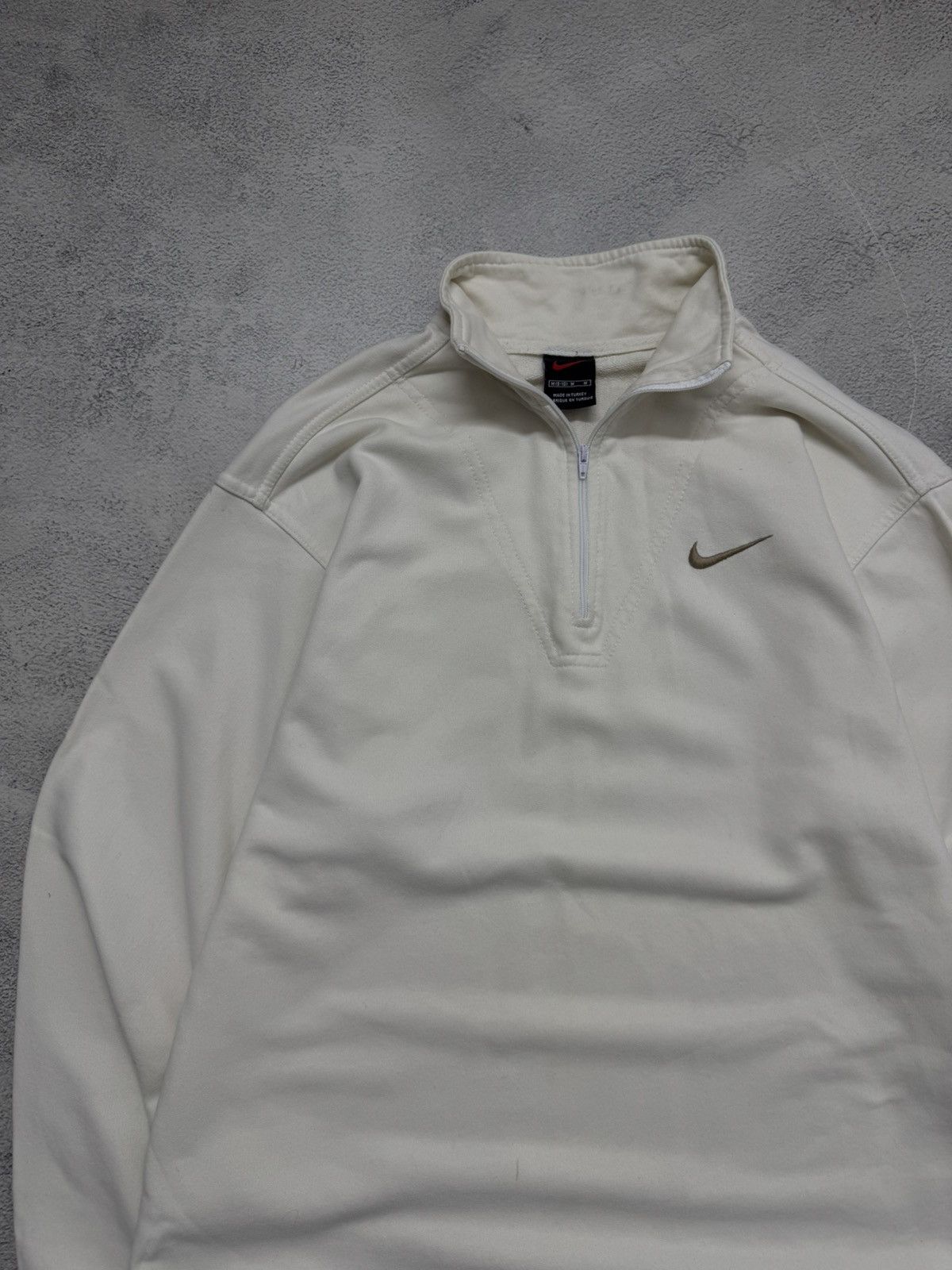 Nike Vintage Nike 1/4 Zip Sweatshirt White 00’s Size M / US 6-8 / IT 42-44 - 6 Thumbnail