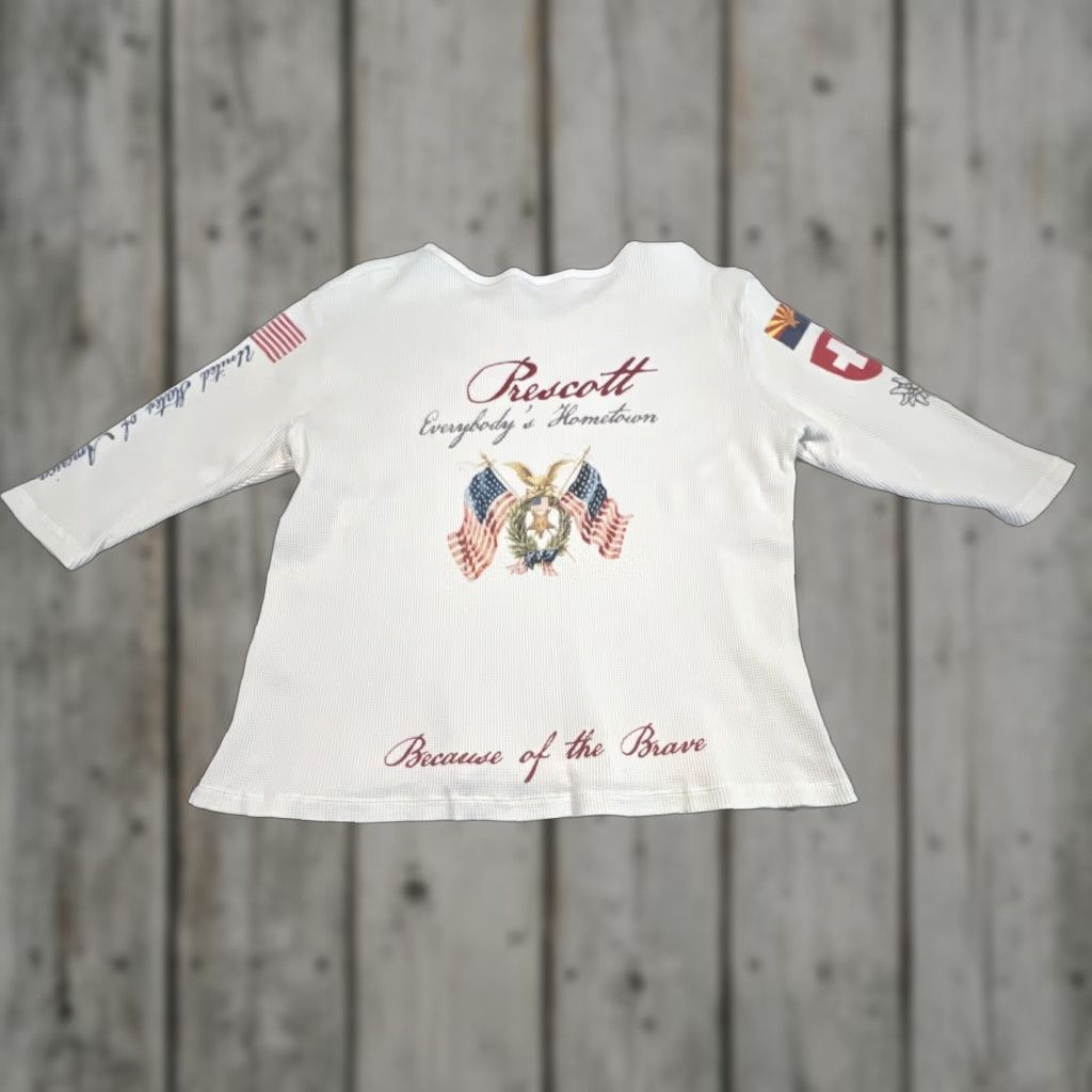 Vintage VINTAGE Prescott Everyone’s Hometown Thermal Shirt Women’s Large 3/4 Sleeves Graphics USA Size M / US 6-8 / IT 42-44 - 1 Thumbnail