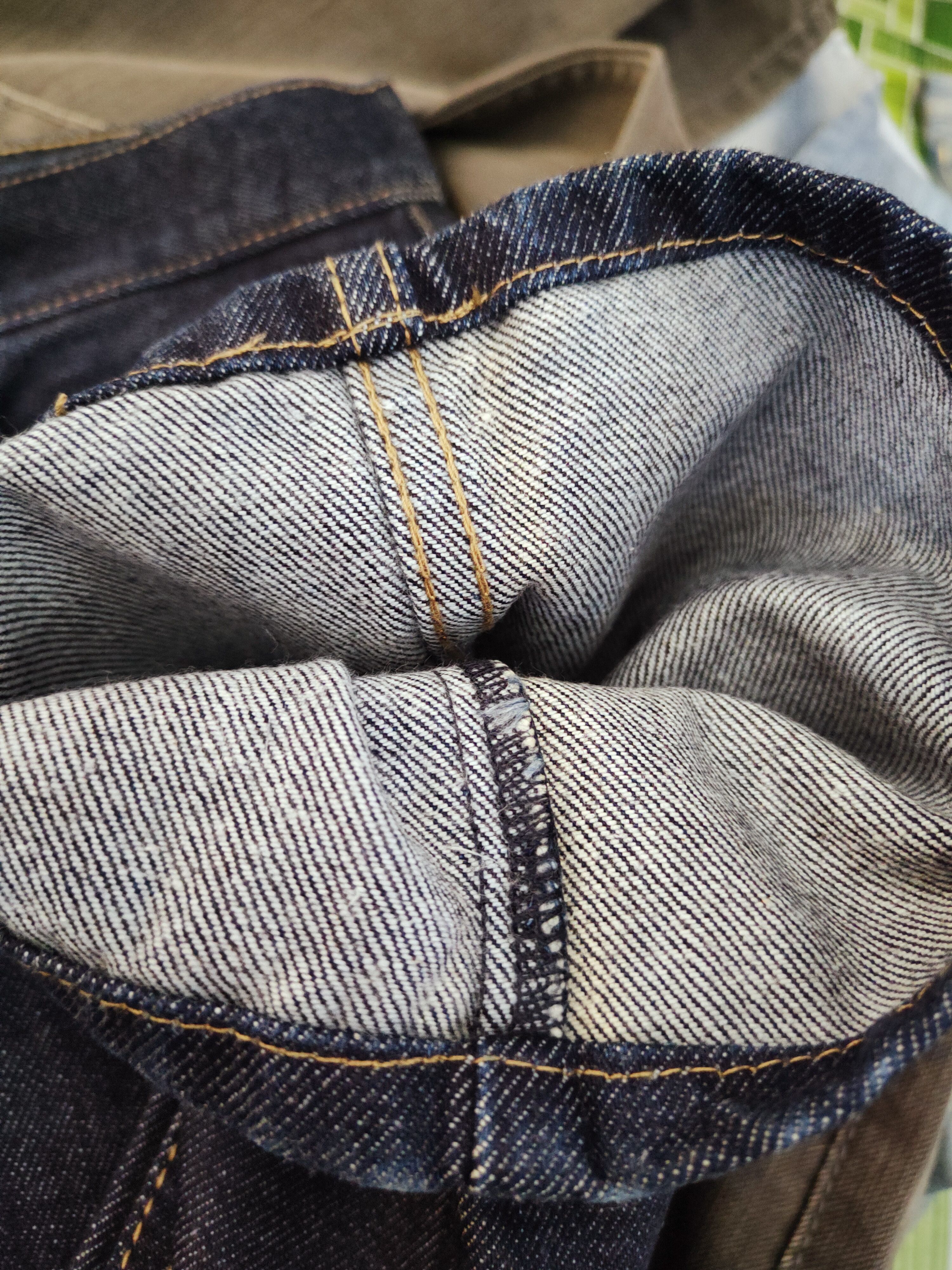 Japanese Brand × Vintage 1962 Lois 50th Anniversary Dark Blue Distressed Ripped Jeans Size US 35 - 15 Thumbnail