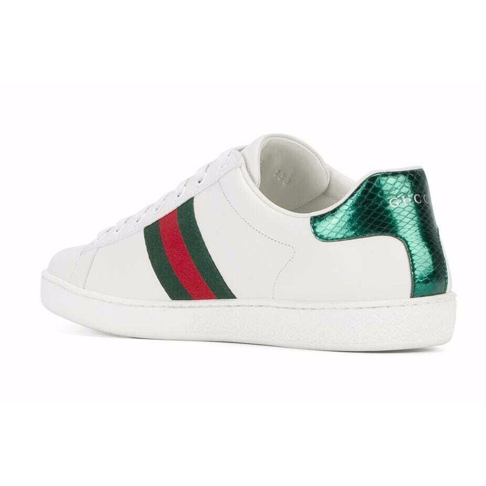 Gucci Gucci New Leather Red Heart Dagger Flat Trainer Sneaker 41.5 Size US 11.5 / IT 41.5 - 8 Thumbnail