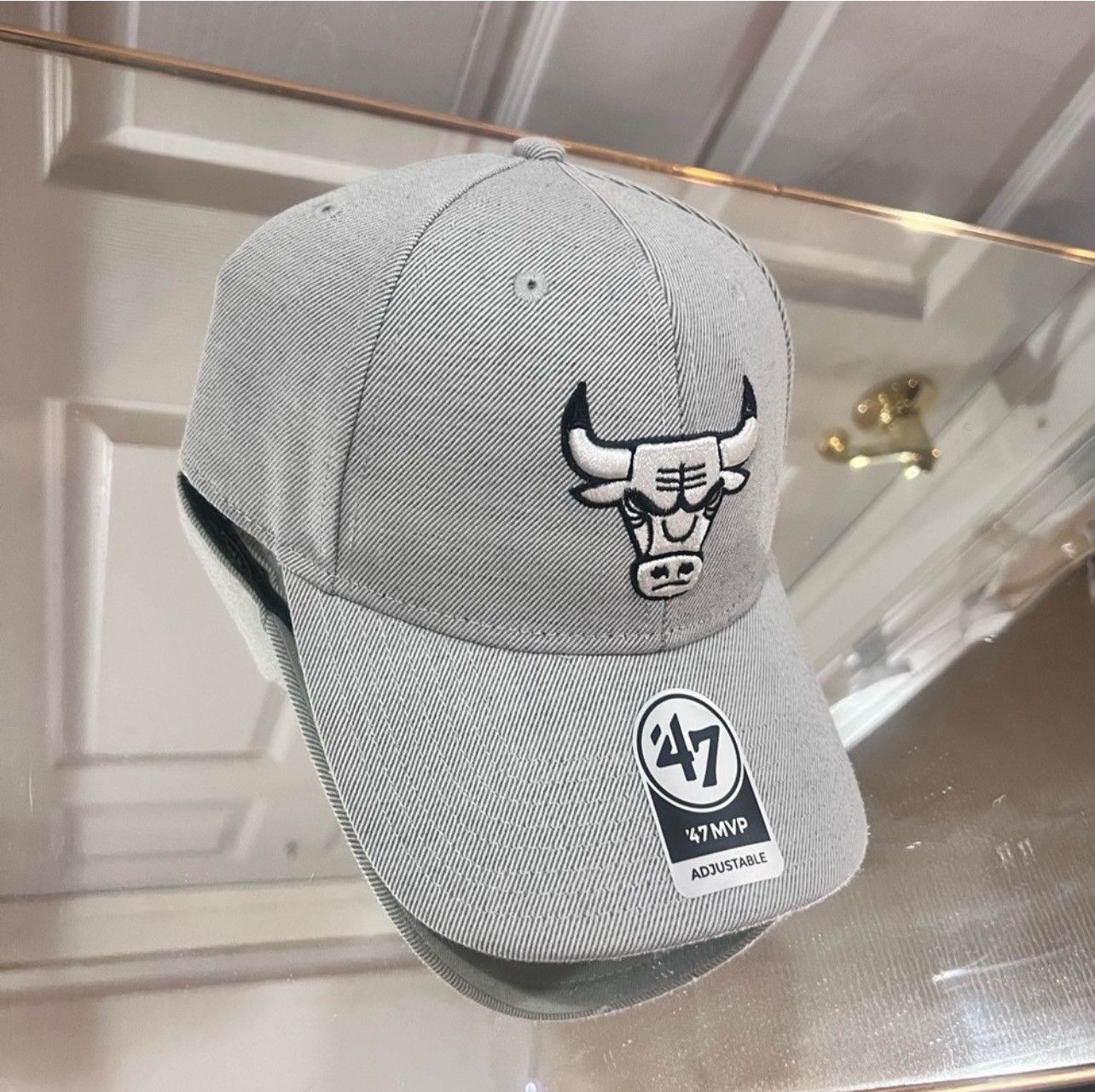 47 Brand Chicago Bulls 47 Brand Grey Hat Size ONE SIZE - 4 Thumbnail