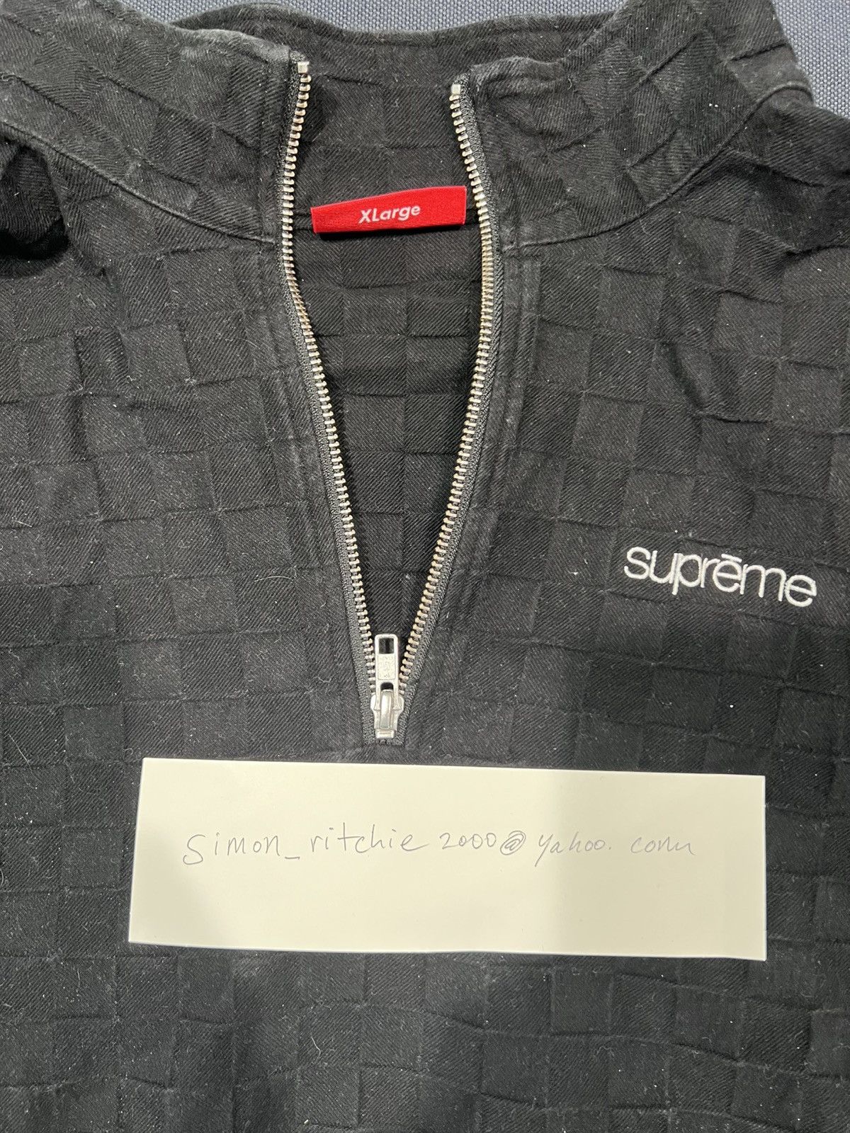 Supreme Supreme herringbone check half-zip XL Size US XL / EU 56 / 4 - 1 Thumbnail