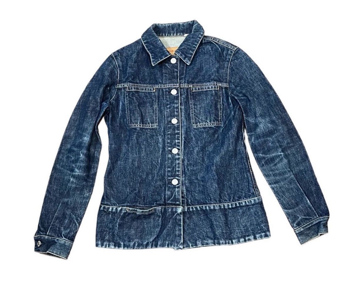 Helmut Lang Vintage helmut lang 1998 indigo contrast fade denim jacket Size US S / EU 44-46 / 1 - 1 Thumbnail