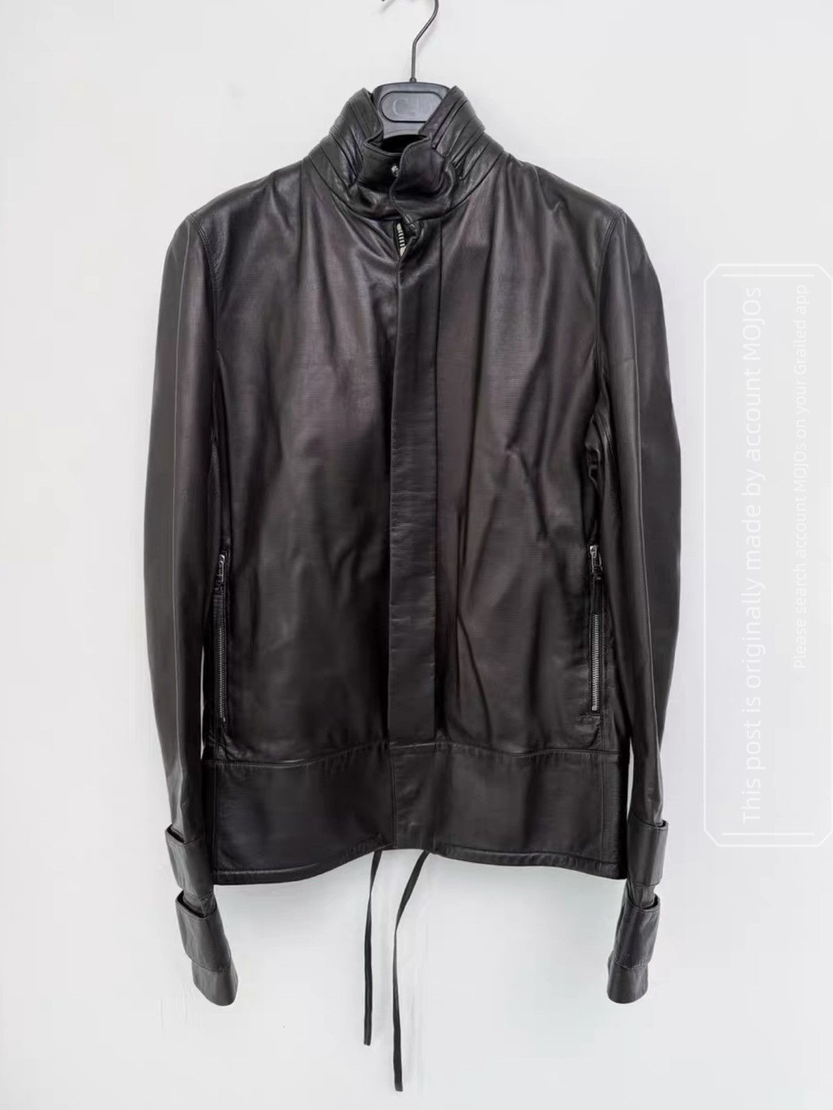 Dior × Hedi Slimane Dior Homme 07ss Runway Leather Jacket EU 48