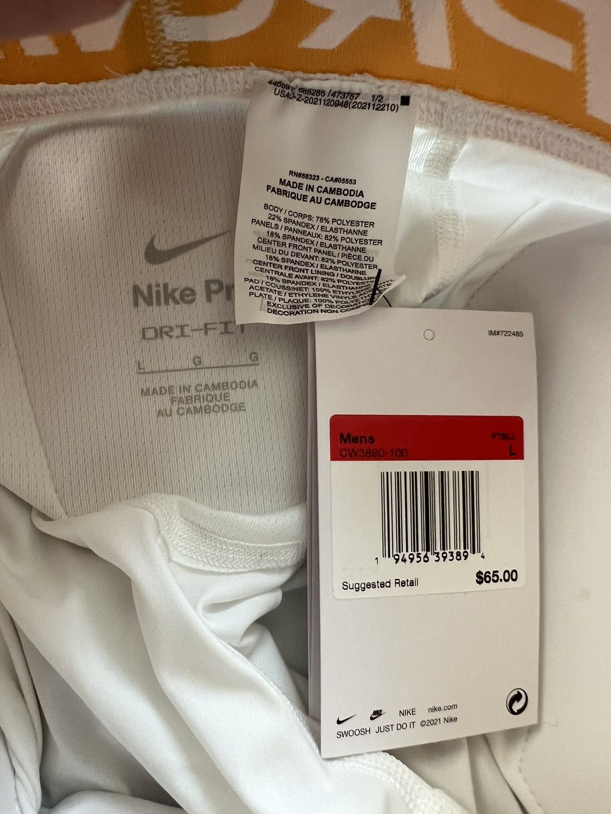 Nike Nike x Pro Team Hyperstrong Boom Short Girdle Football Size US 32 / EU 48 - 6 Thumbnail
