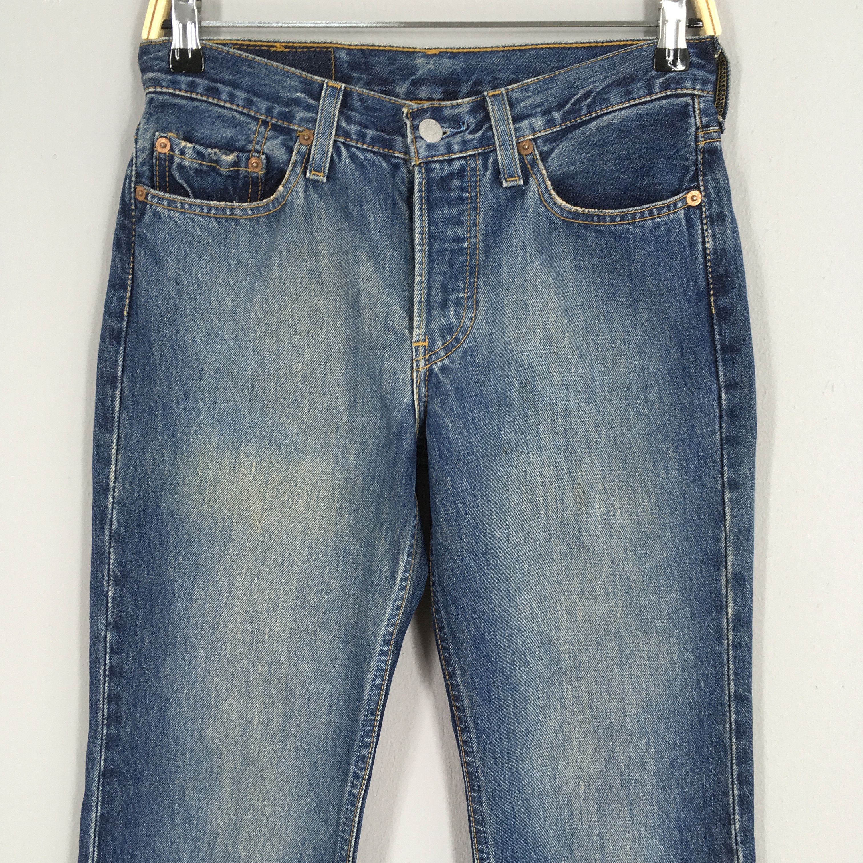 Levi's Size 26x31 Vintage 90s Levi's 501 Distressed Jeans S61 Size 26" / US 2 / IT 38 - 2 Thumbnail