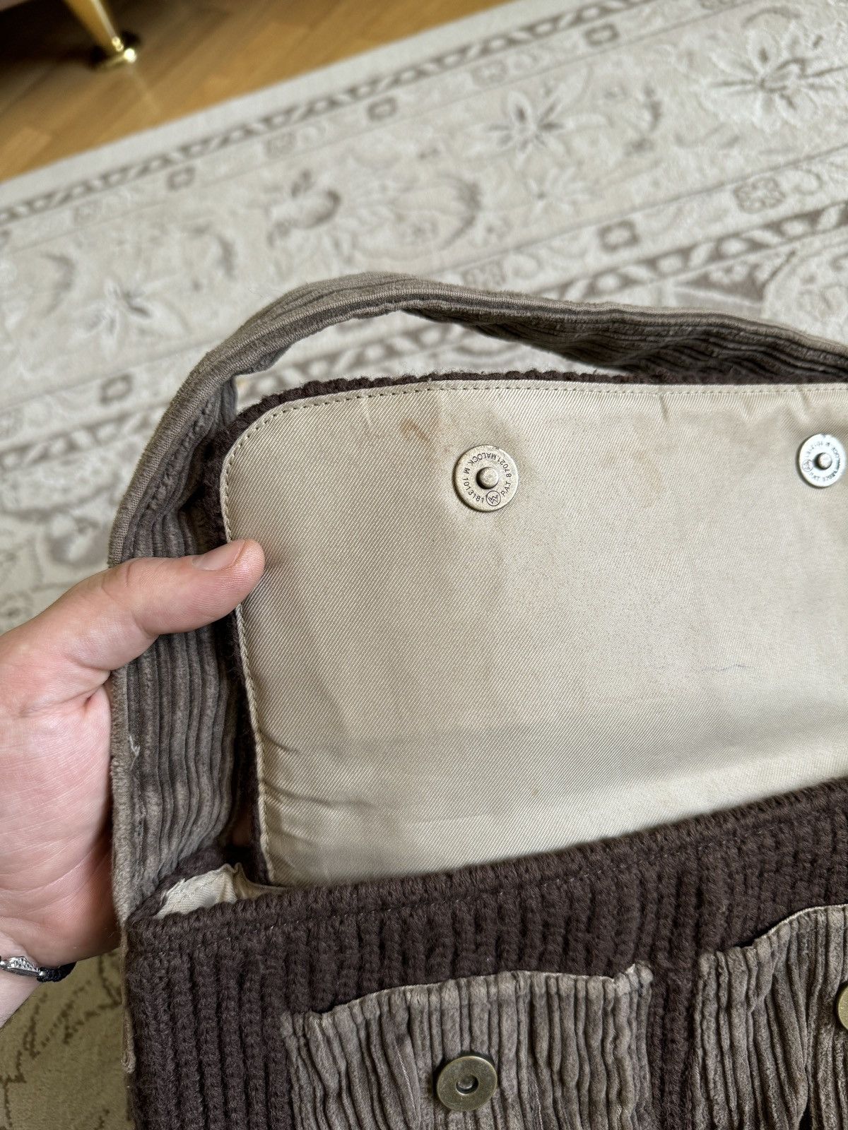 Quiksilver Vintage Quiksilver Roxy Knit Corduroy Mini Handle Bag Y2K Size ONE SIZE - 5 Thumbnail