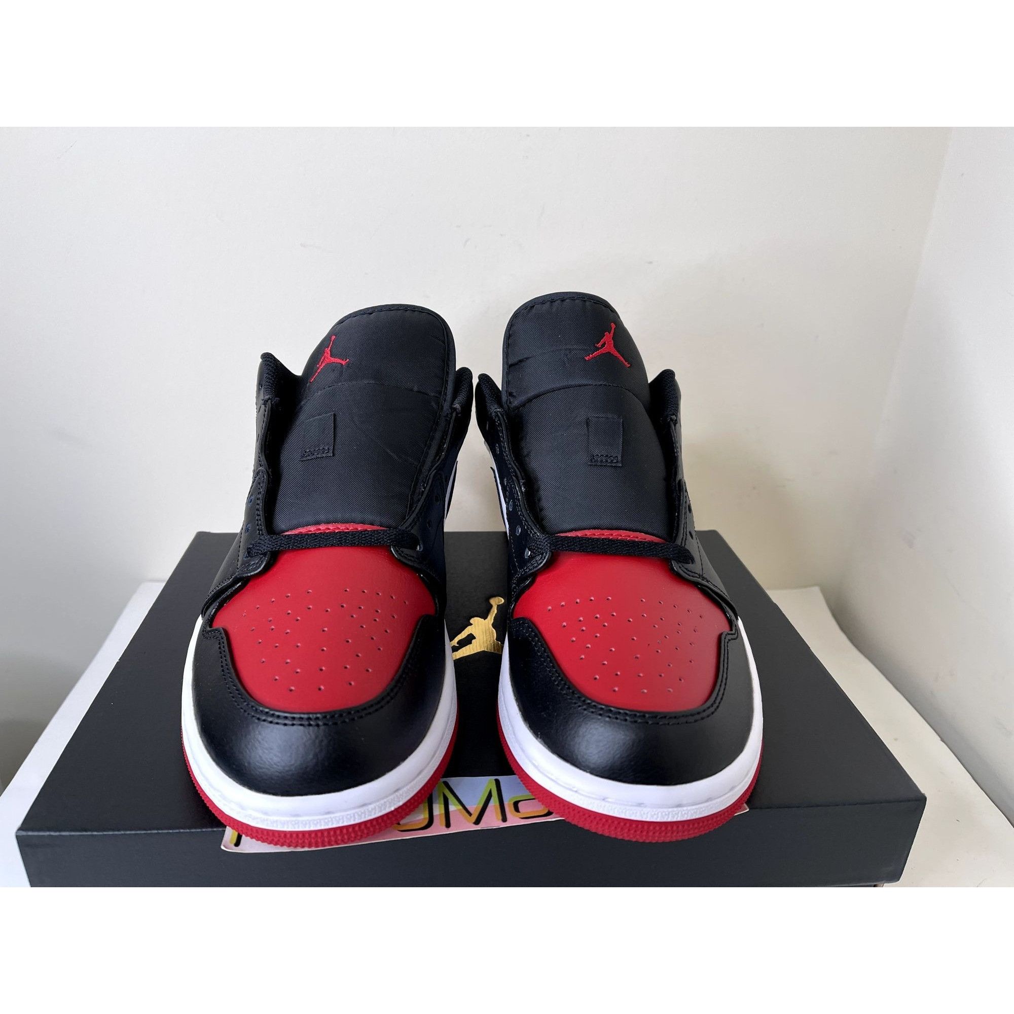 Jordan Brand Jordan 1 Low Bred Toe 2.0 Mens 12us Size US 12 / EU 45 - 2 Thumbnail