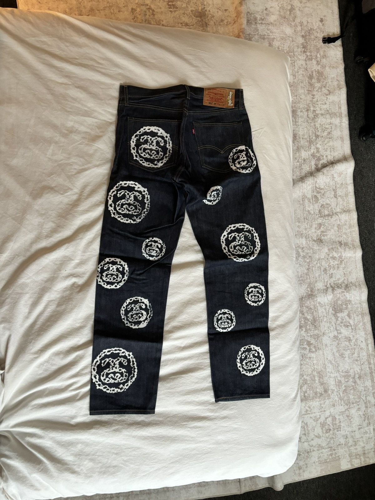 DENIM TEARS × Levi's × Stussy Stussy x Denim Tears Levi’s Raw Selvedge Denim Size US 32 / EU 48 - 3 Thumbnail
