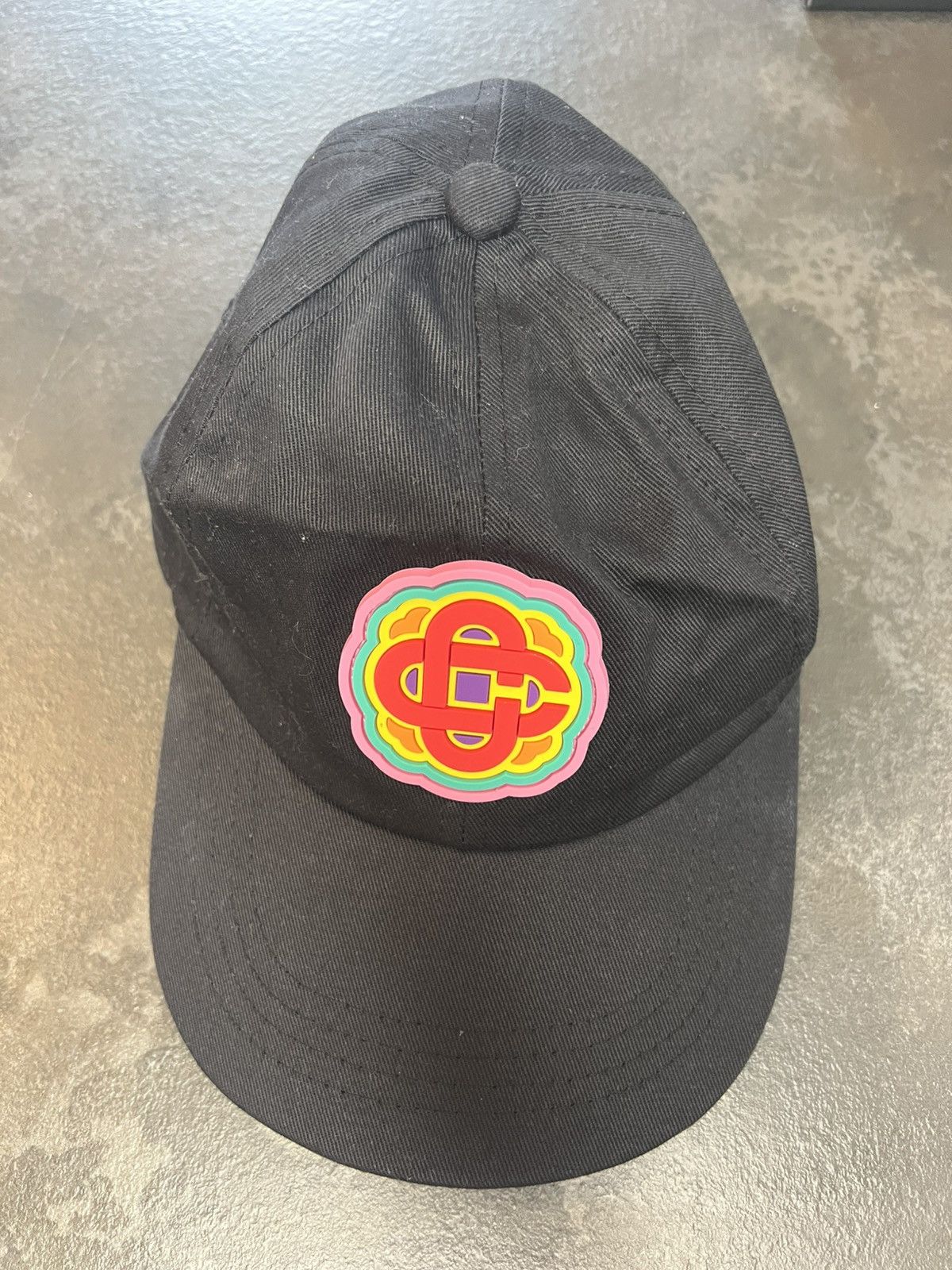 Casablanca Casablanca Tennis Club Cap – Black / Multicolor Logo (New) Size ONE SIZE - 1 Thumbnail