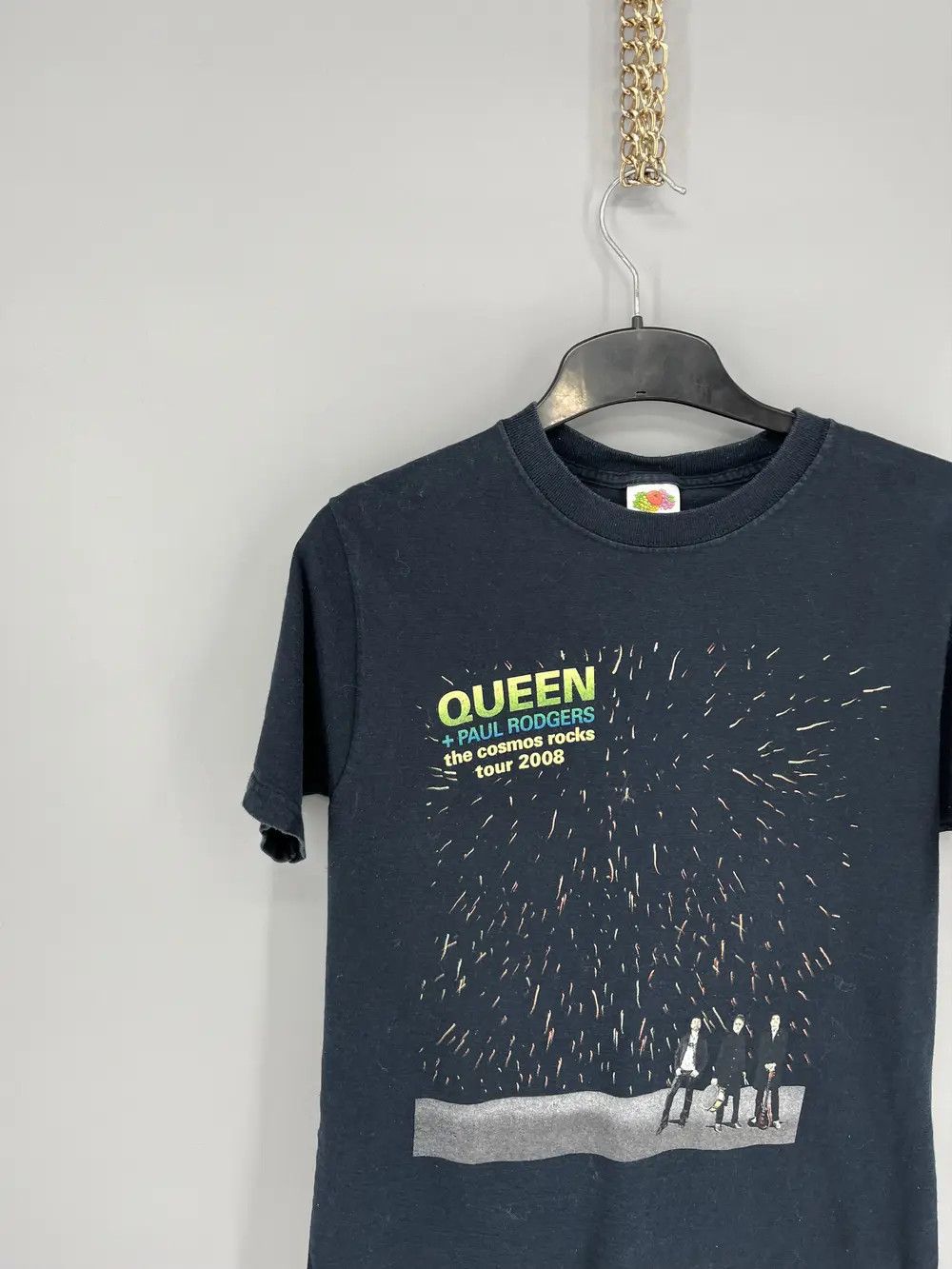 Band Tees × Vintage Vintage Queen + Paul Rodgers the cosmos rocks tee 2008 Size US S / EU 44-46 / 1 - 4 Thumbnail
