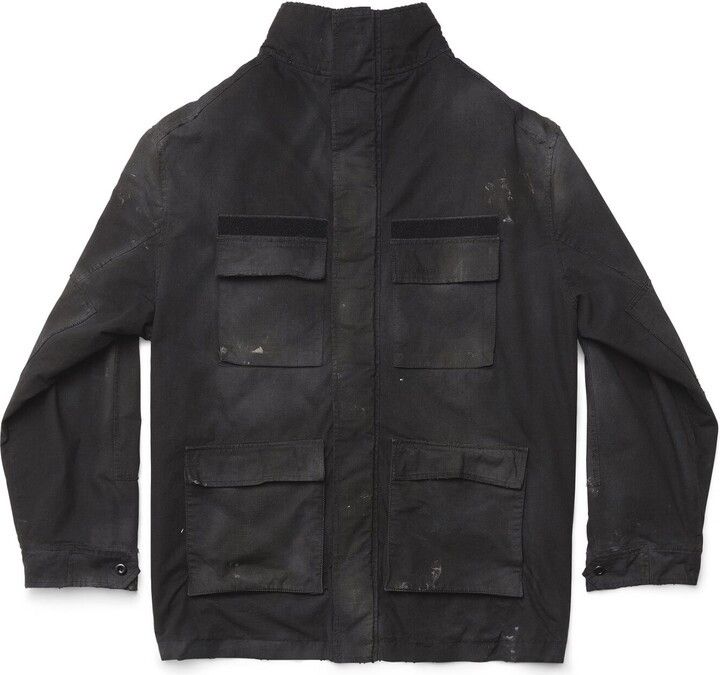 Balenciaga o1tr1nto0825 Double Front Military Parka in Black Size US M / EU 48-50 / 2 - 5 Thumbnail