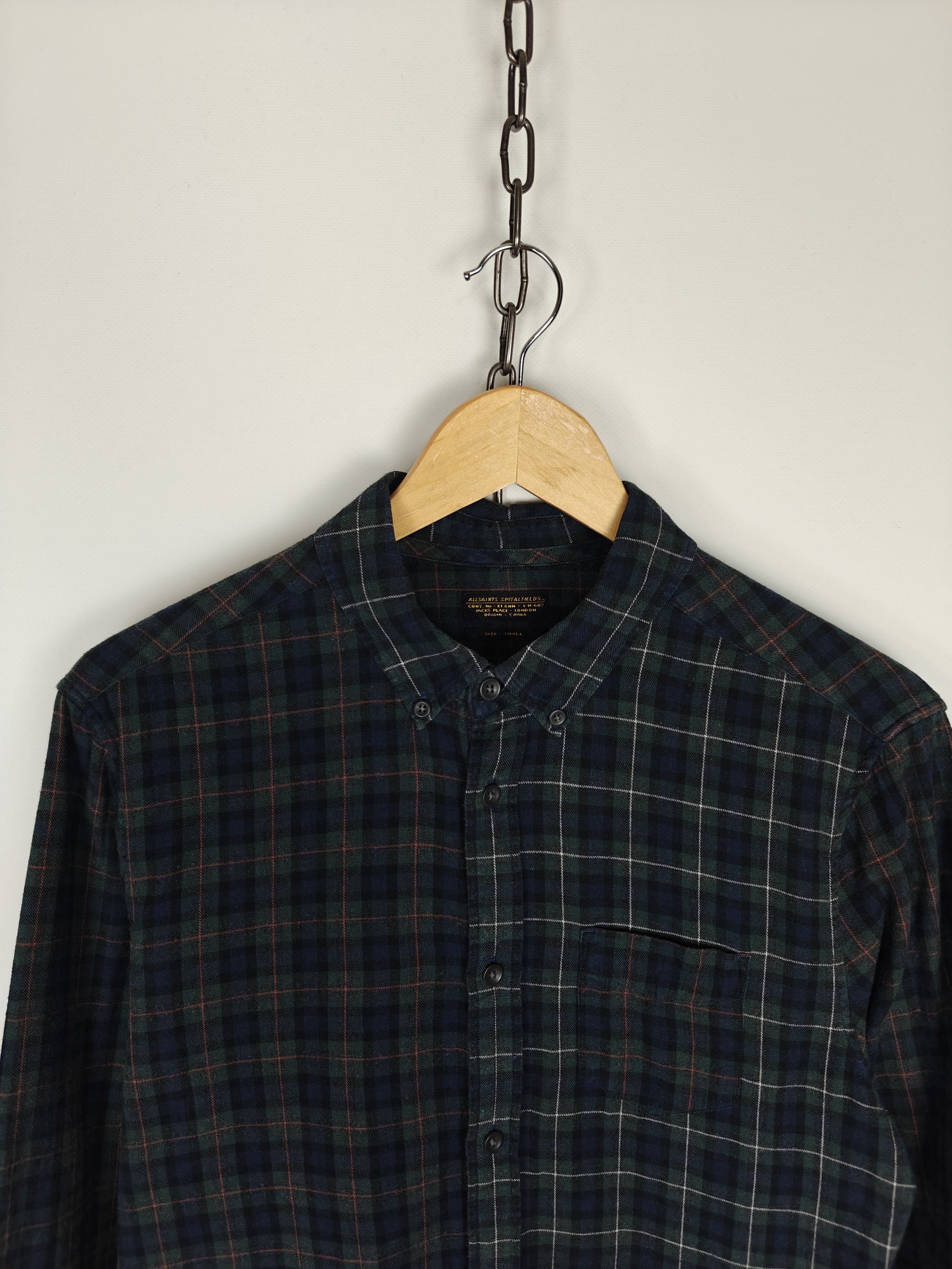 Allsaints Allsaints Mens Flannel Plaid Darby Long Sleeve Shirt size S Size US S / EU 44-46 / 1 - 2 Thumbnail
