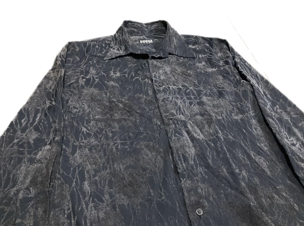 Hysteric Glamour × If Six Was Nine × Japanese Brand 🔥Sick Y2K PPFM Crinkled Velvet Shirt Size US S / EU 44-46 / 1 - 1 Thumbnail