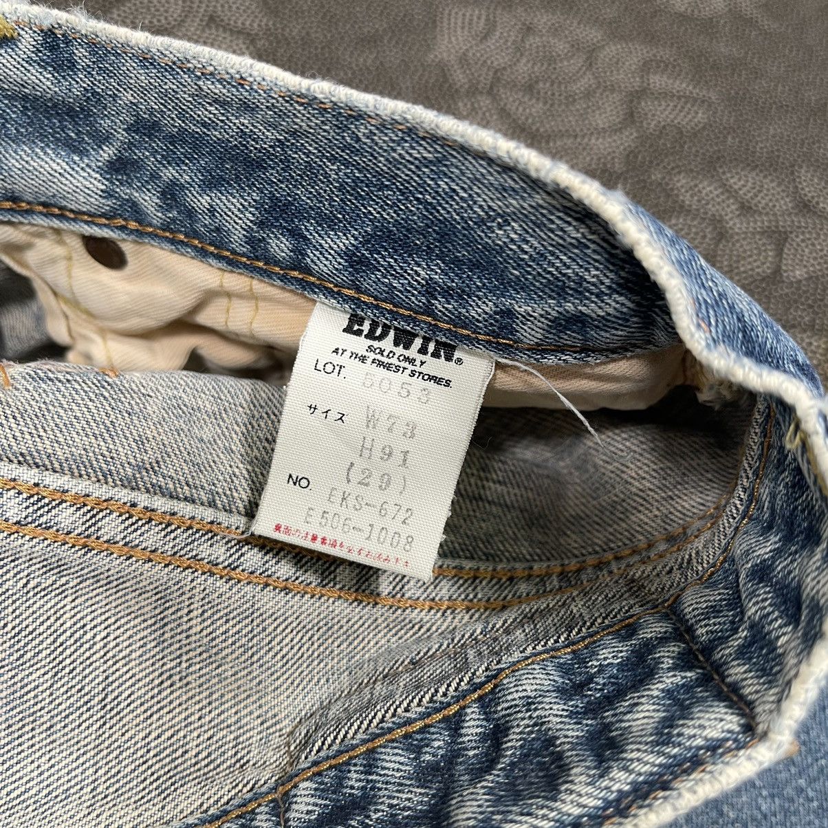 Edwin × Vintage Vintage 80s Edwin 505XX Redline Selvedge Baggy Jeans Size US 29 - 9 Thumbnail
