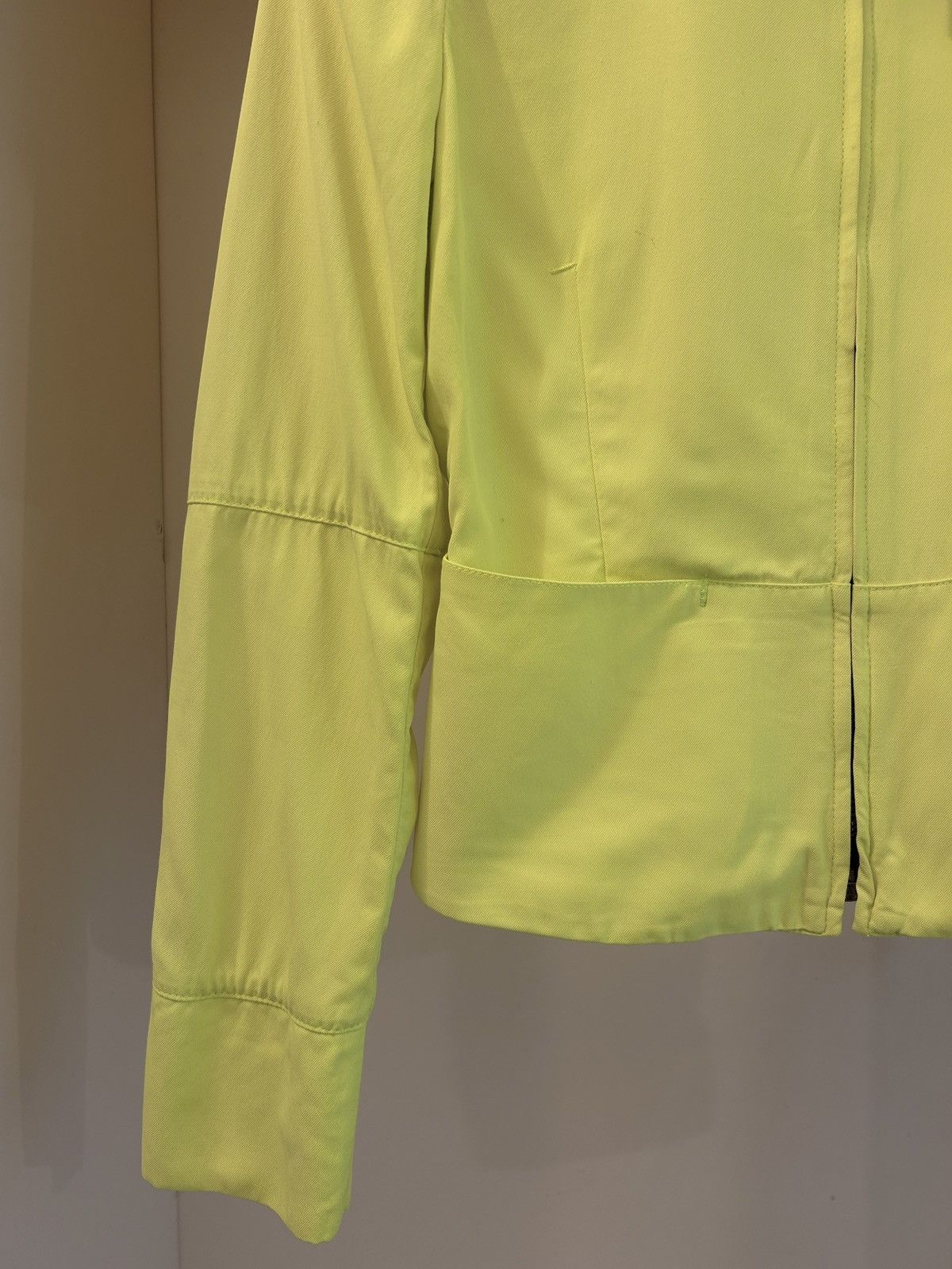 Dirk Bikkembergs S/S 1997 neon yellow open vent slits short jacket Size M / US 6-8 / IT 42-44 - 8 Thumbnail