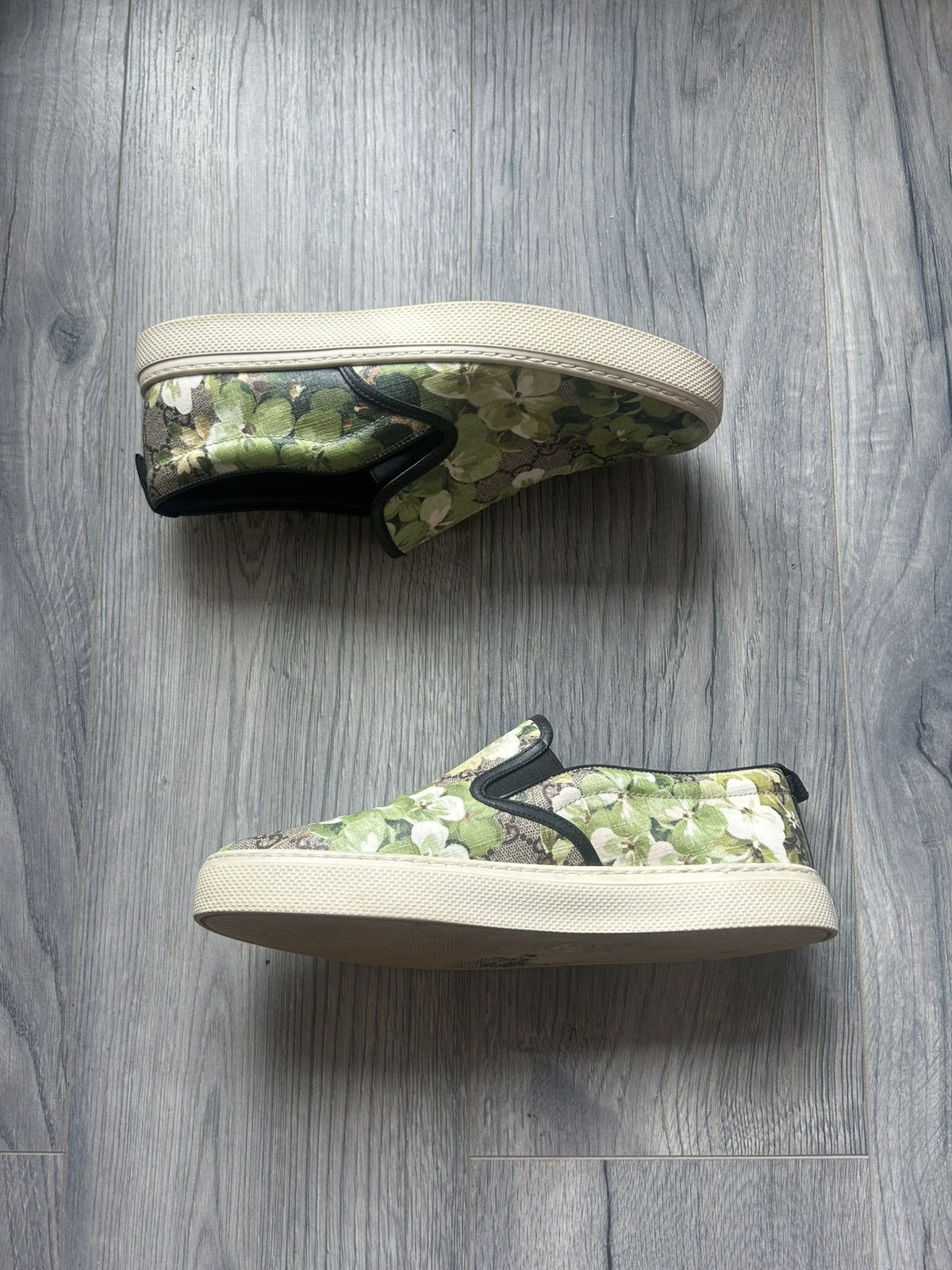 Gucci Gucci Floral Slip-On Sneakers Size US 7.5 / EU 40-41 - 3 Thumbnail