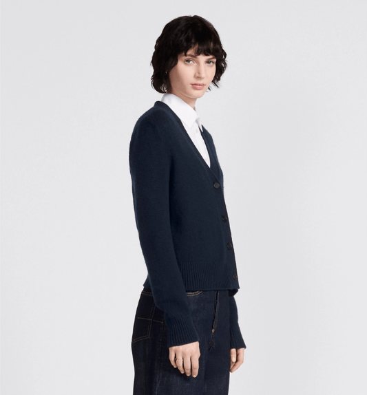 Dior o1w1db10525 144G54 Button Cardigan in Blue Size XS / US 0-2 / IT 36-38 - 5 Thumbnail