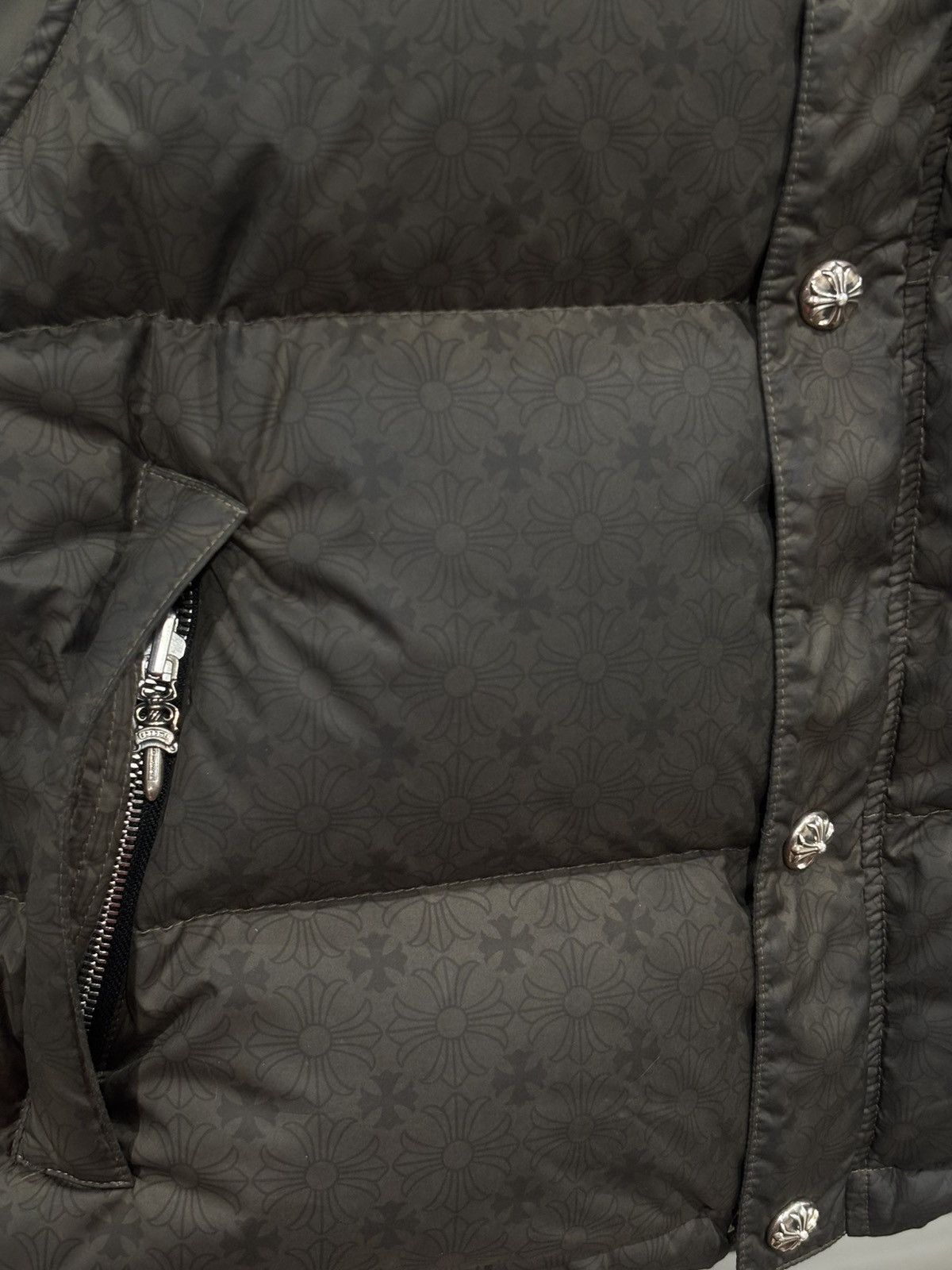 Chrome Hearts Chrome Hearts Army Green Motif Puffer Vest Size US S / EU 44-46 / 1 - 3 Thumbnail