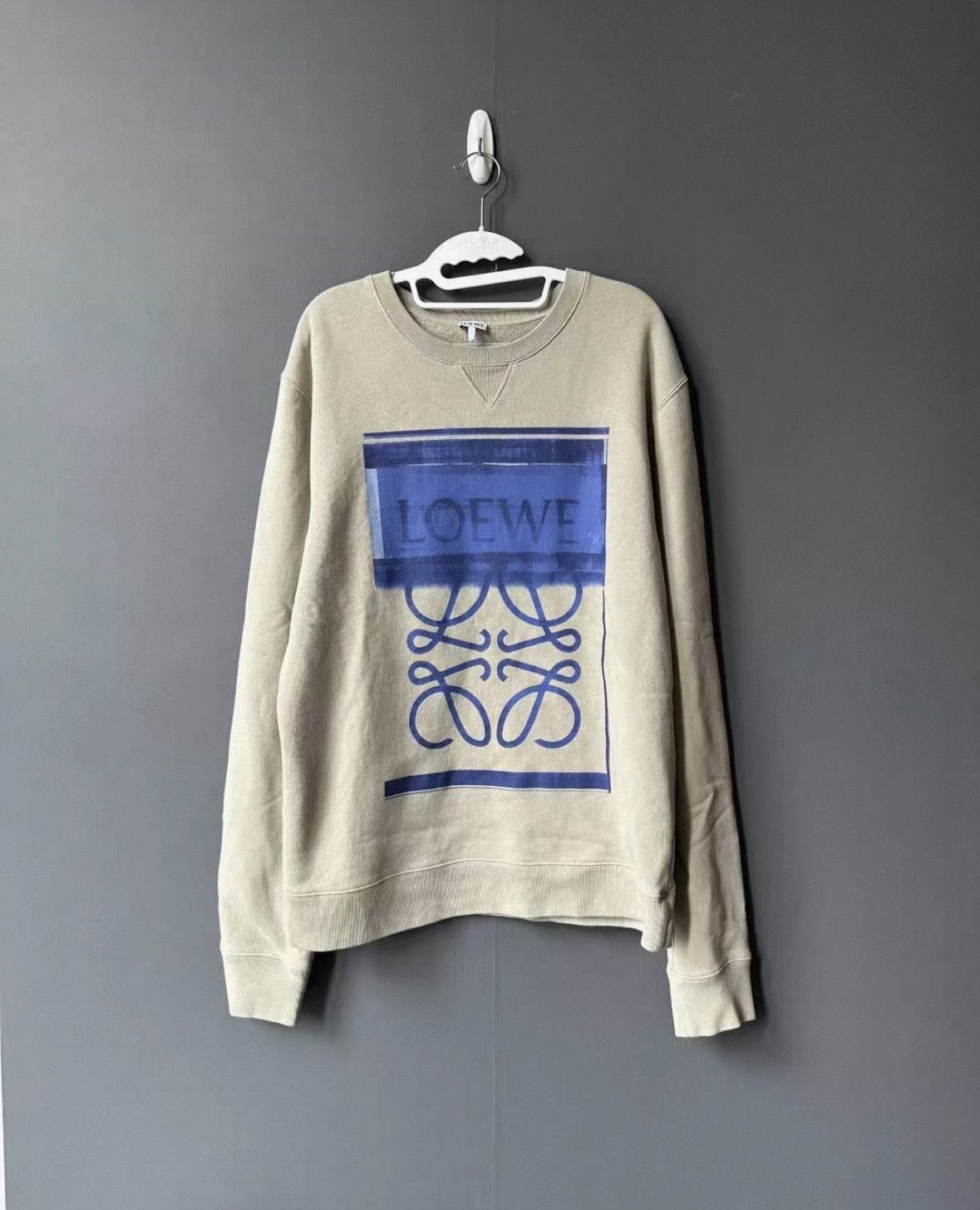 Loewe Loewe New Gray Sweatshirt with Logo Design Size US L / EU 52-54 / 3 - 1 Thumbnail