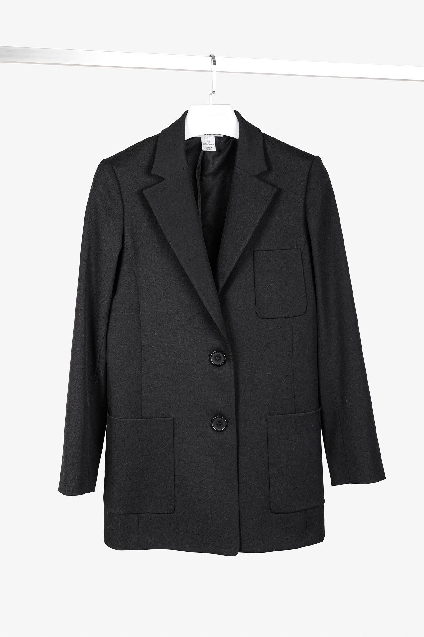 Oscar De La Renta Oscar de la Renta SS18 Runway Black Wool-Blend Blazer Size M / US 6-8 / IT 42-44 - 1 Thumbnail