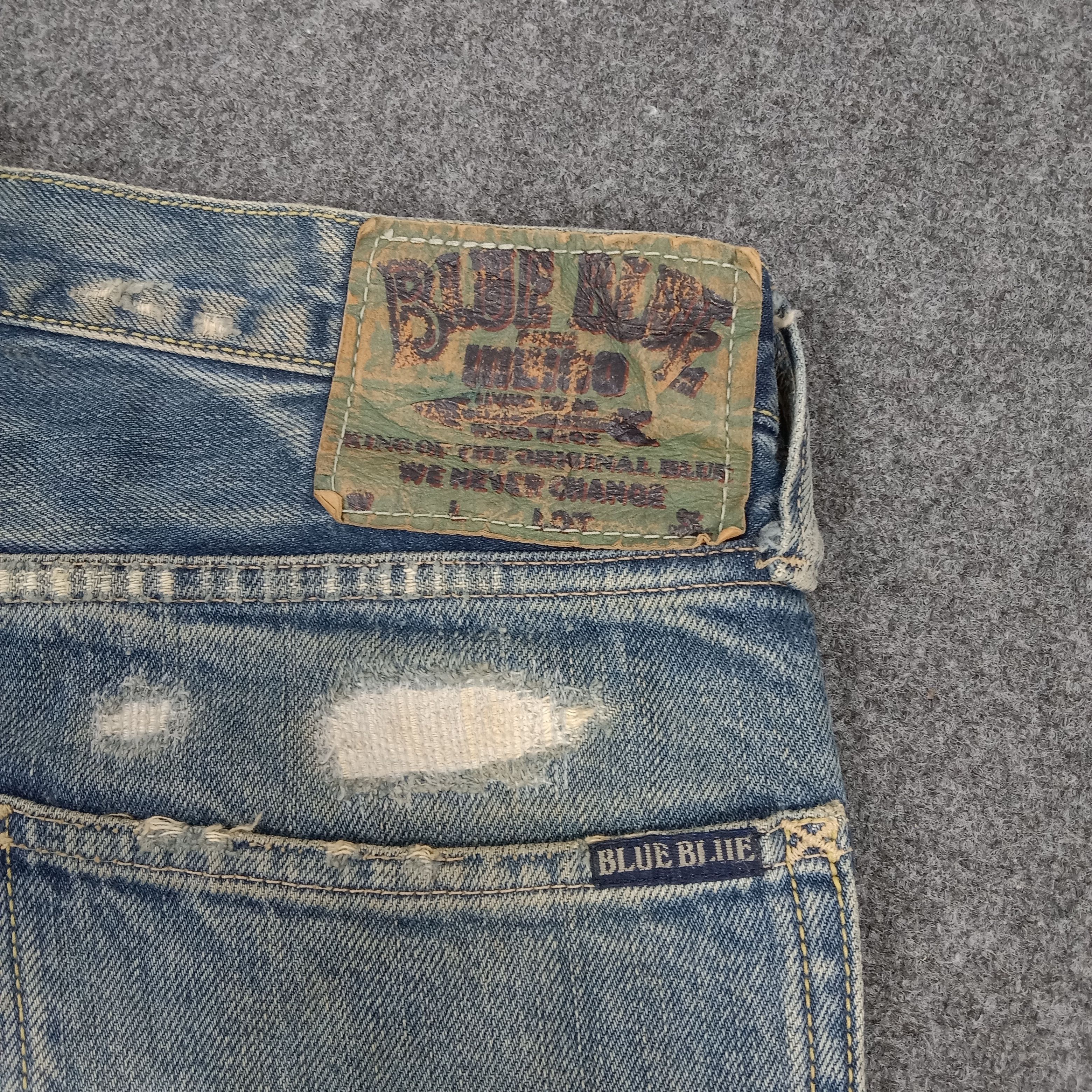 Blue Blue Japan Blue Blue Japan Distressed Denim Jeans E1A34 Size US 32 / EU 48 - 8 Thumbnail