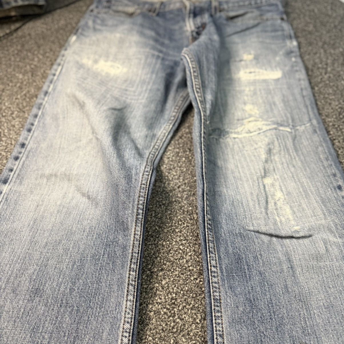 Levi's Vintage Y2K Levis 527 Low Boot Cut Distressed Jeans Size US 32 / EU 48 - 6 Thumbnail