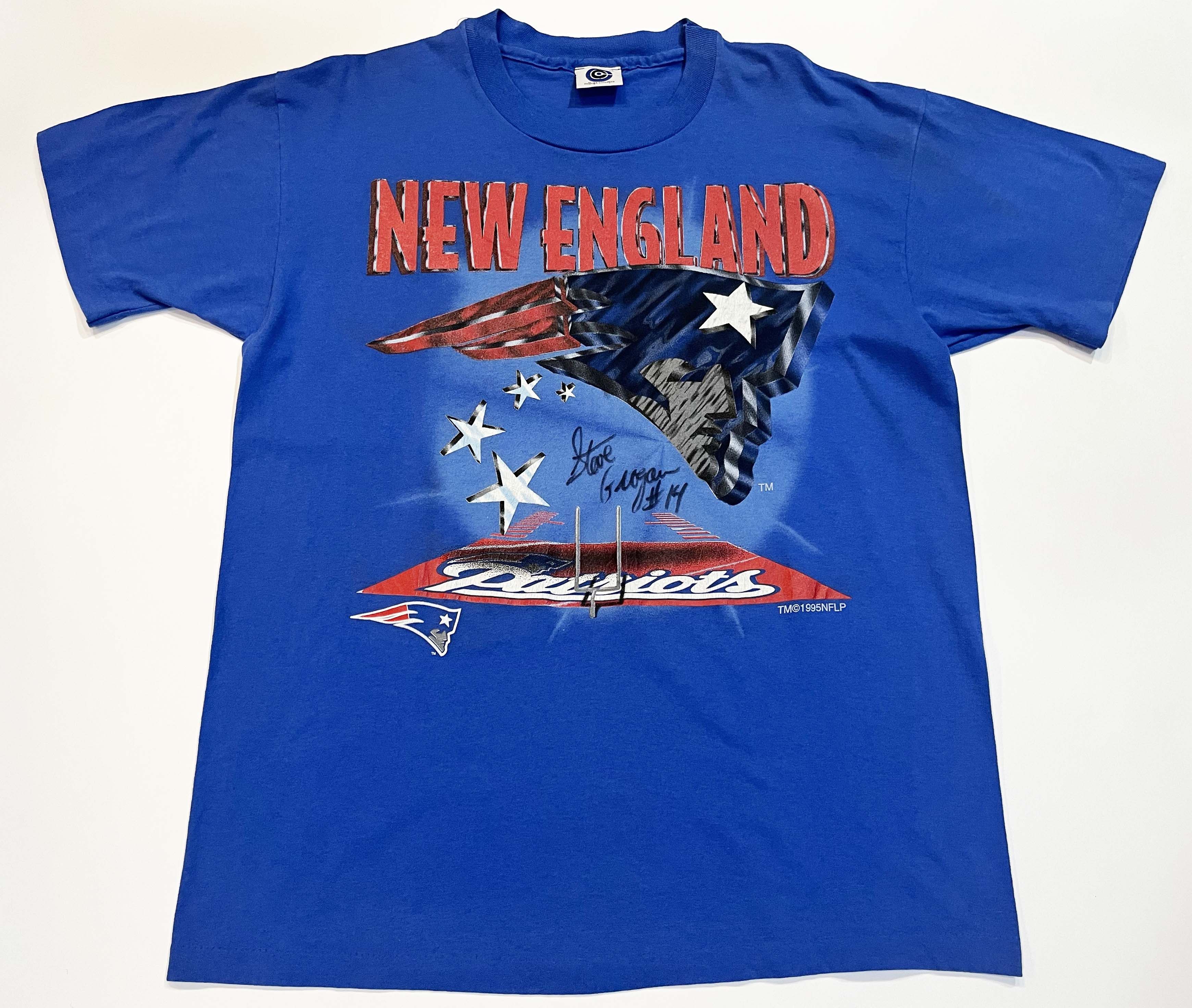NFL × Vintage Vintage College Concepts 1995 New England Patriots T-Shirt Size US XL / EU 56 / 4 - 1 Thumbnail