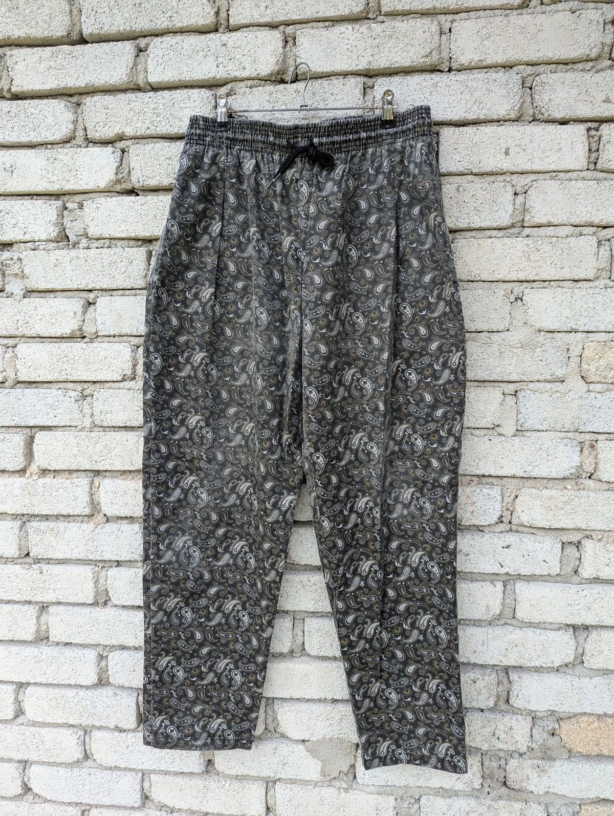 Japanese Brand Paisley Easy Pants Size US 33 - 1 Thumbnail