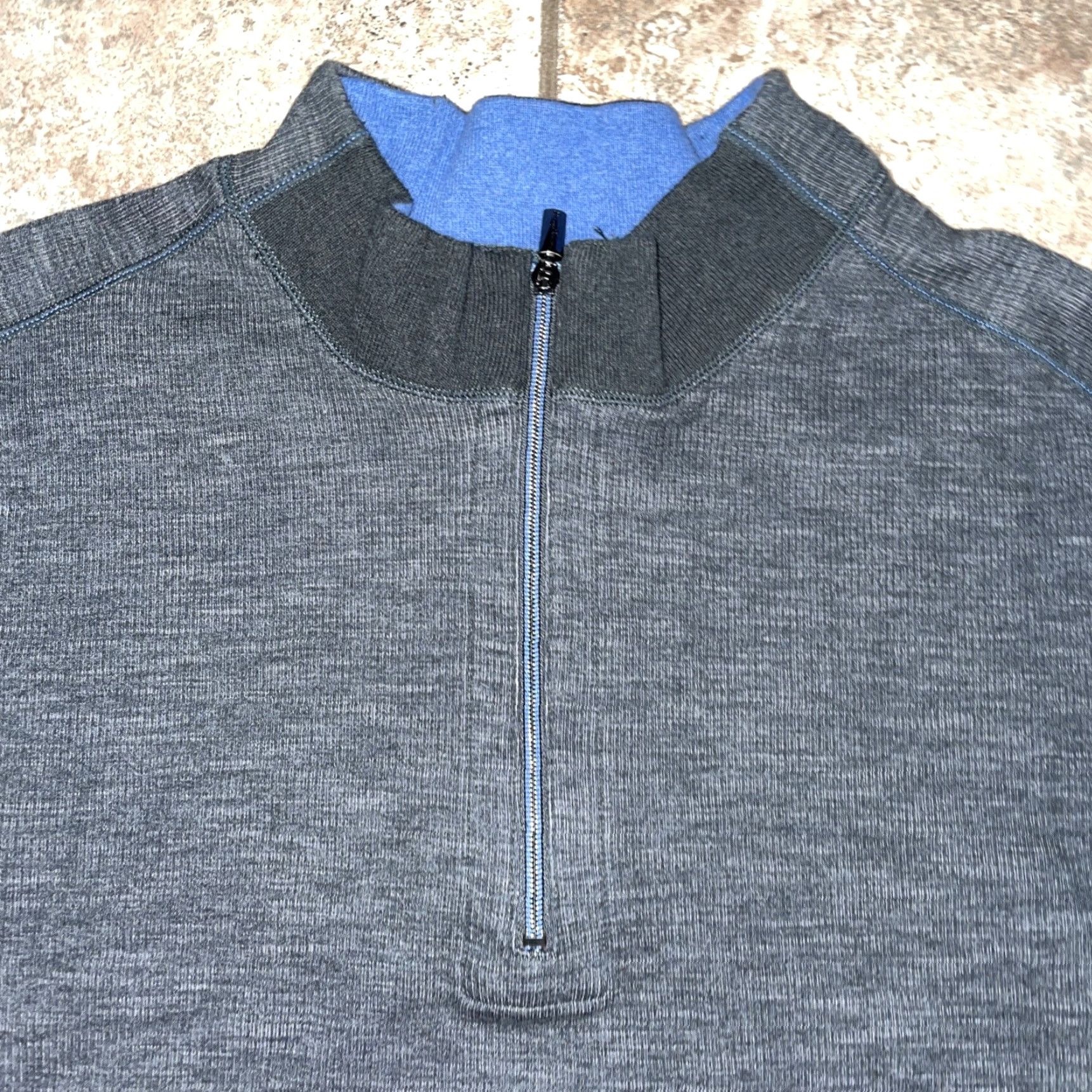 Tommy Bahama Tommy Bahama Gray Half Zip Pullover Mens XXL Sweater Size US XXL / EU 58 / 5 - 2 Thumbnail