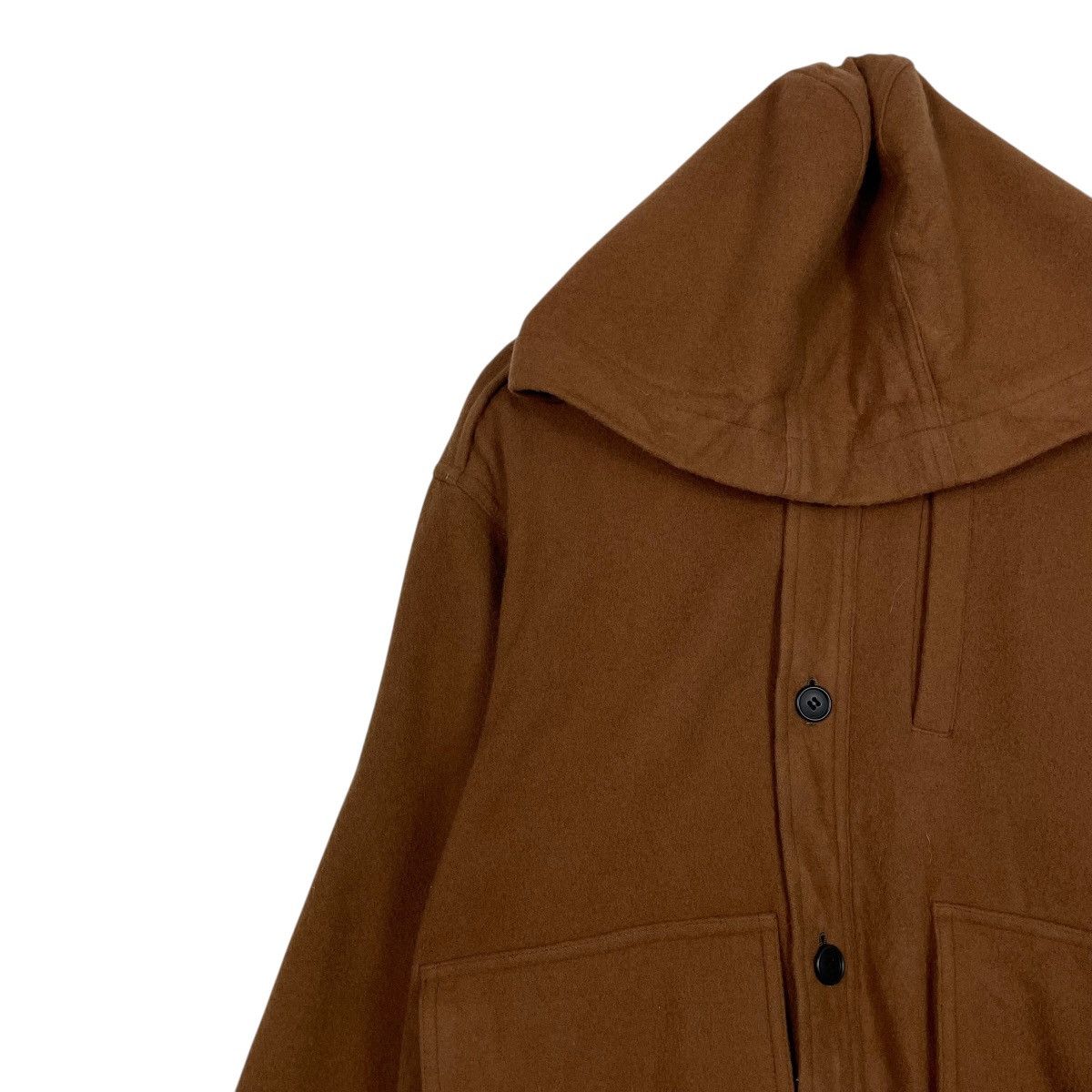 Japanese Brand Jack Morris Brown Hooded Wool Jacket Size US M / EU 48-50 / 2 - 6 Thumbnail