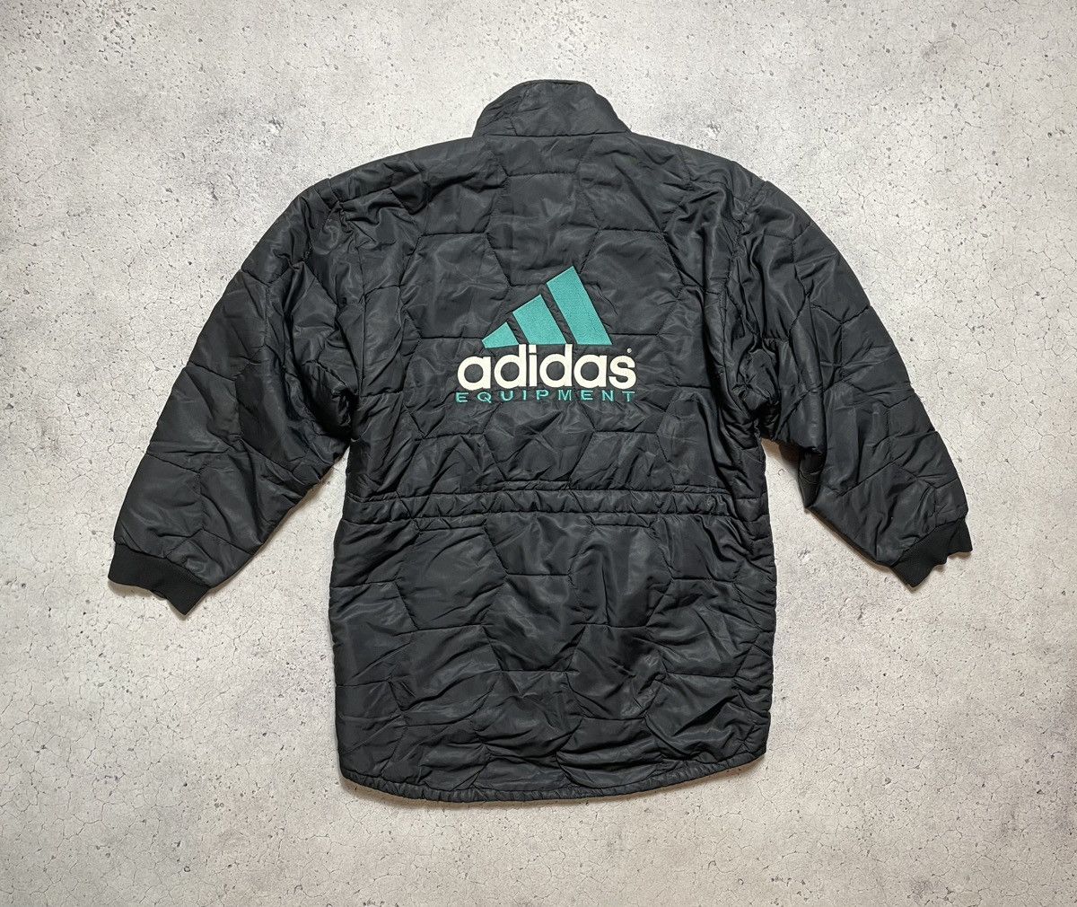 Adidas × Vintage Vintage 90's Adidas Equipment Parka Jacket Big Logo Rare Size US L / EU 52-54 / 3 - 1 Thumbnail