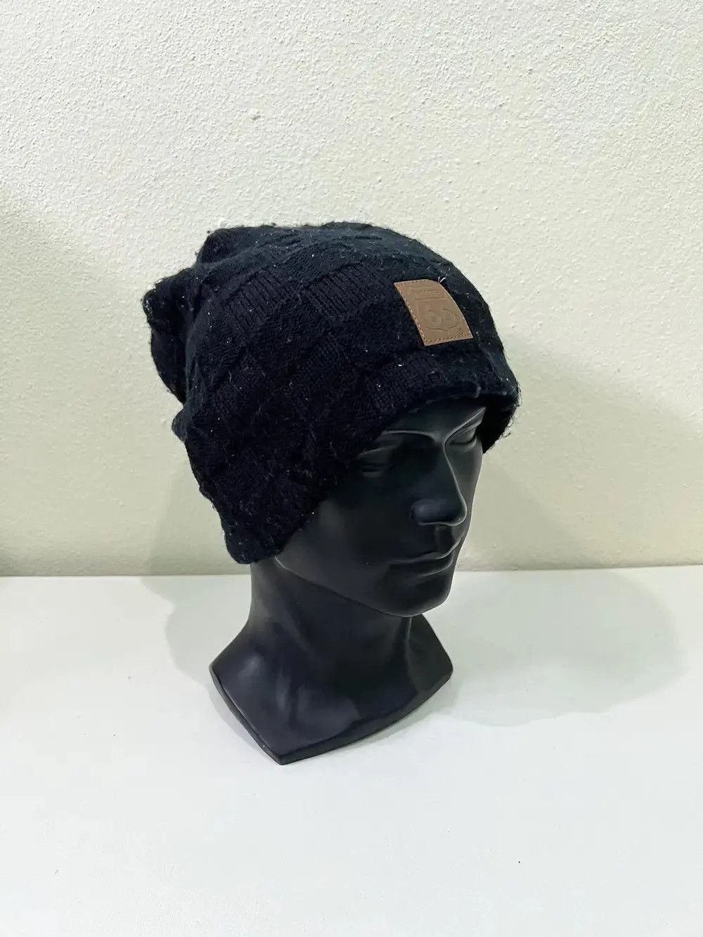 Route 66 Route 66 Distressed Knit Beanie Hat Size ONE SIZE - 3 Thumbnail