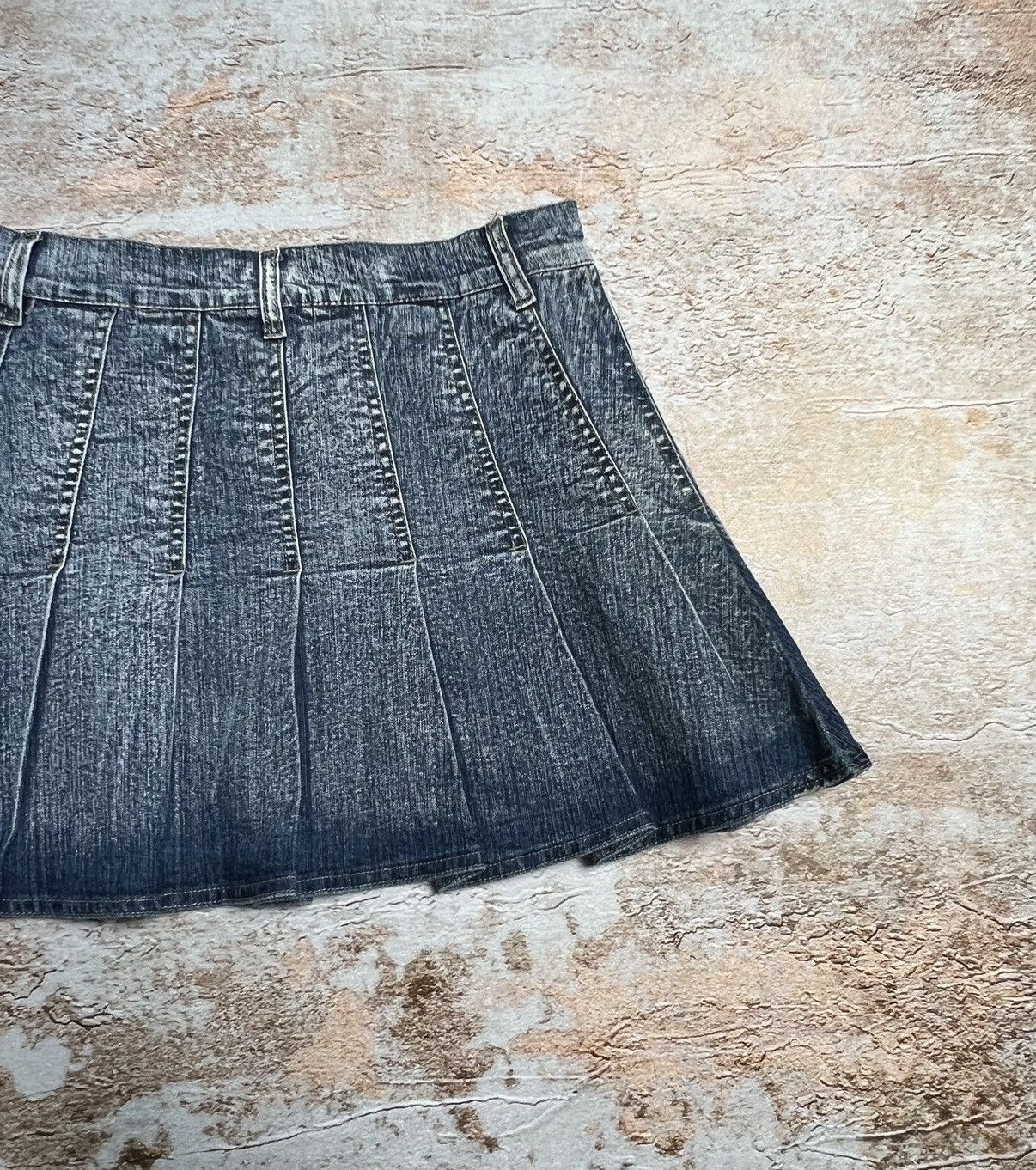 If Six Was Nine × Japanese Brand × Vintage Vintage Japanese super flare denim mini skirt Size 28" / US 6 / IT 42 - 7 Thumbnail