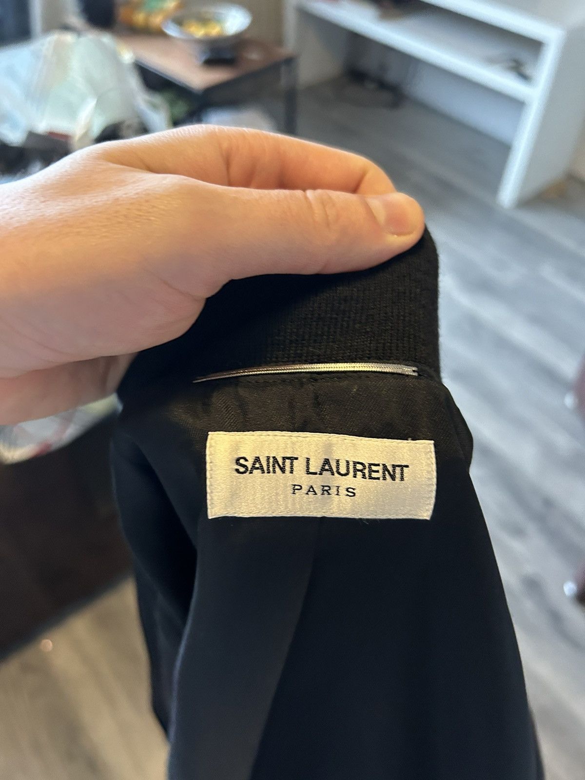 Saint Laurent Paris BNWT Gold Embroidered Psych Rock Bomber Size US S / EU 44-46 / 1 - 12 Thumbnail