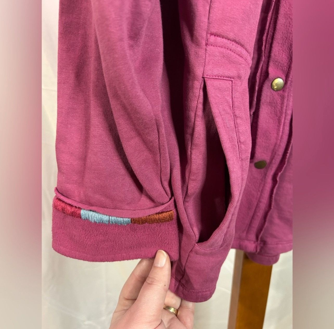 Other Sundance Pink Cotton Fleece Shirt Jacket Artsy Size XXL Size US XXL / EU 58 / 5 - 11 Thumbnail