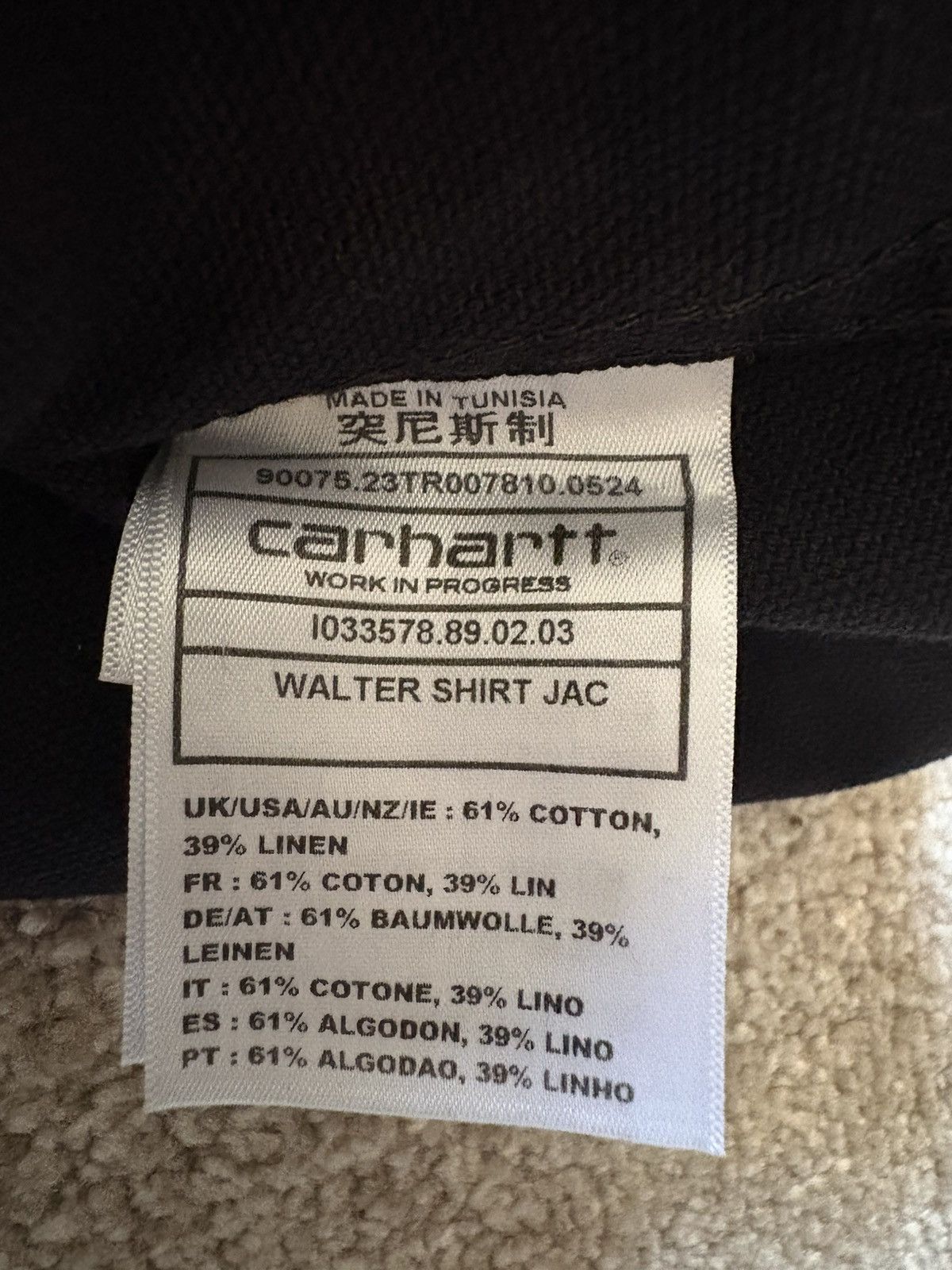 Carhartt Wip Carhartt WIP Walter Shirt Jacket – Black Rinsed / Size XS Size US XS / EU 42 / 0 - 5 Thumbnail