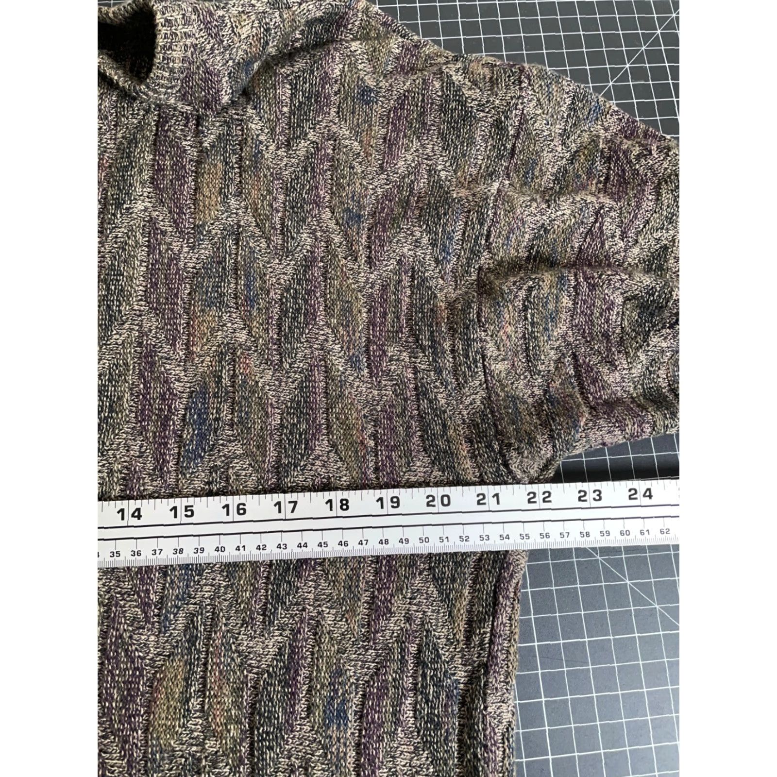 Vintage VINTAGE San Mateo Island Dad Zig Zag Pattern Green Knit Sweater Adult Large Mens Size US L / EU 52-54 / 3 - 5 Thumbnail