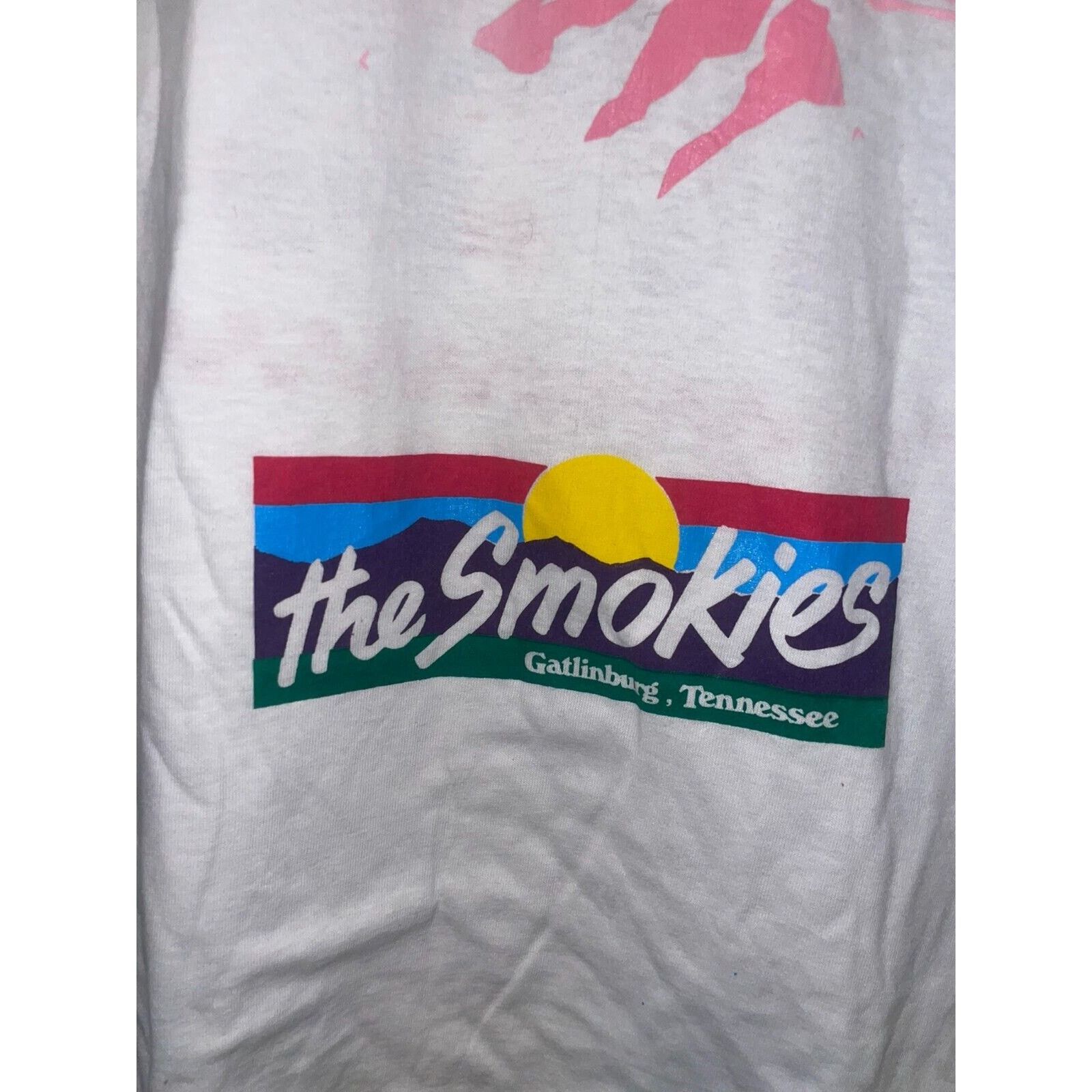Fruit Of The Loom Vintage Test Print Shirt The Smokies Tennessee Tee 90s S Size US S / EU 44-46 / 1 - 3 Thumbnail