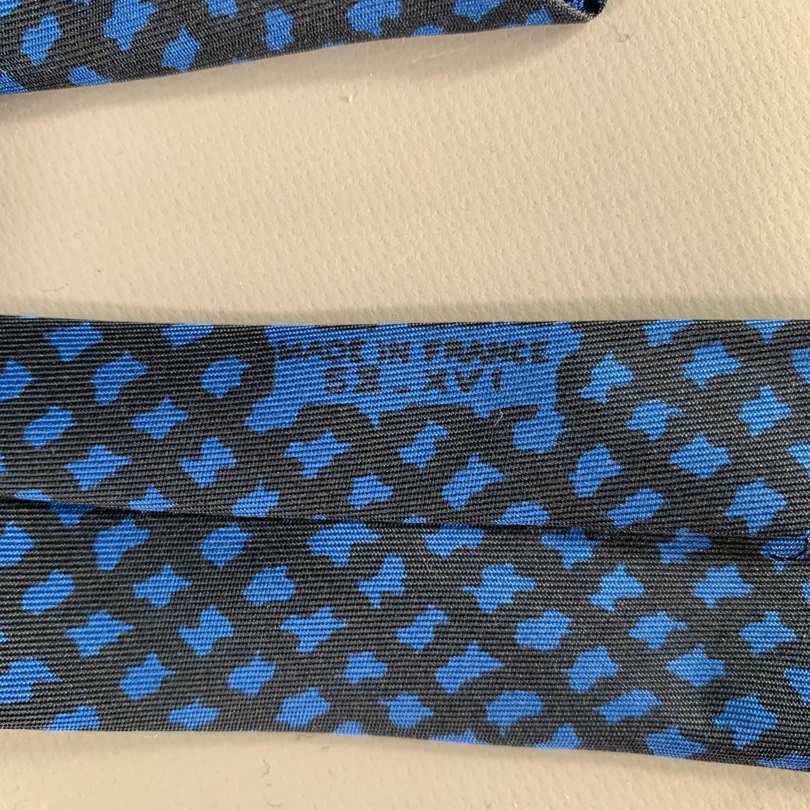 Hermes HERMES Black Blue Abstract Tie Size ONE SIZE - 5 Thumbnail