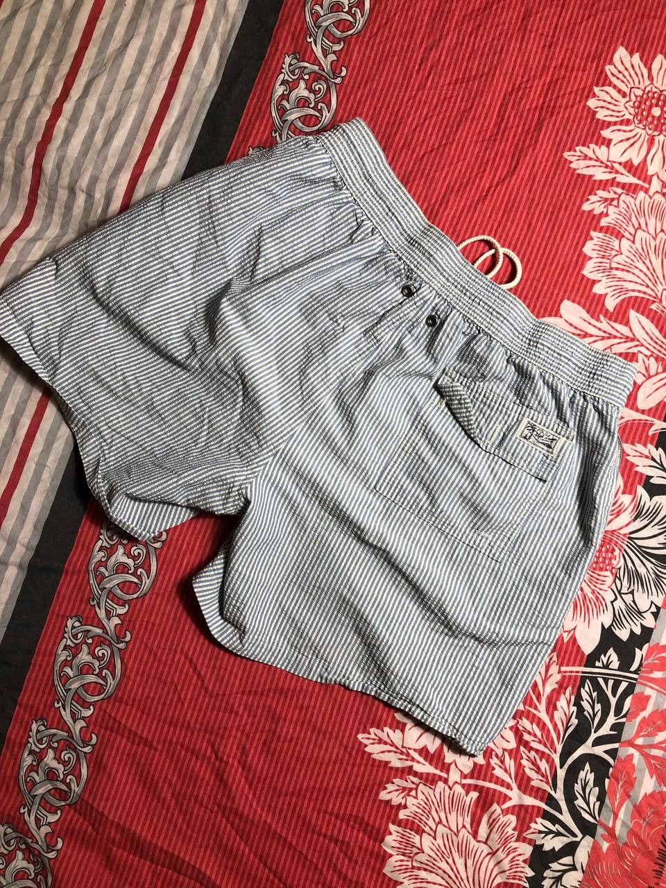 Polo Ralph Lauren × Vintage Vintage Y2K Polo Sport Striped Baggies Nylon Shorts Size US 34 / EU 50 - 15 Thumbnail