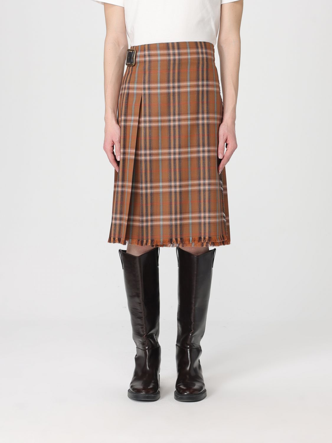Burberry Burberry Skirt Woman Beige Size 27" / US 4 / IT 40 - 1 Thumbnail