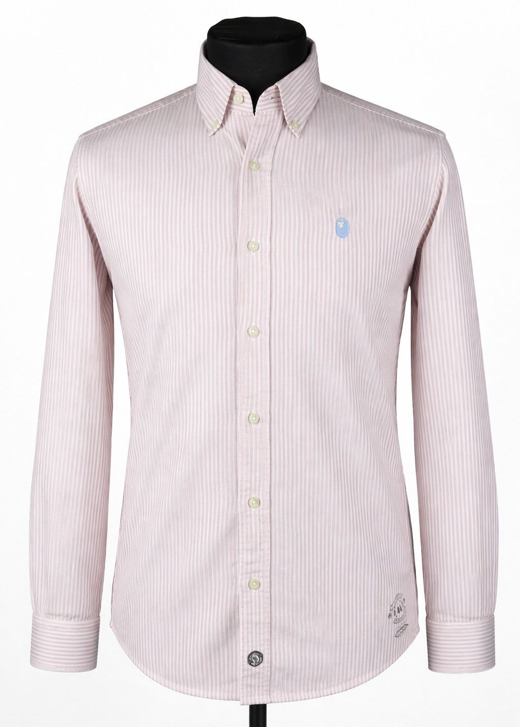 Bape Bathing Ape BAPE Striped Button Down Shirt Made in Japan Size US XL / EU 56 / 4 - 1 Thumbnail