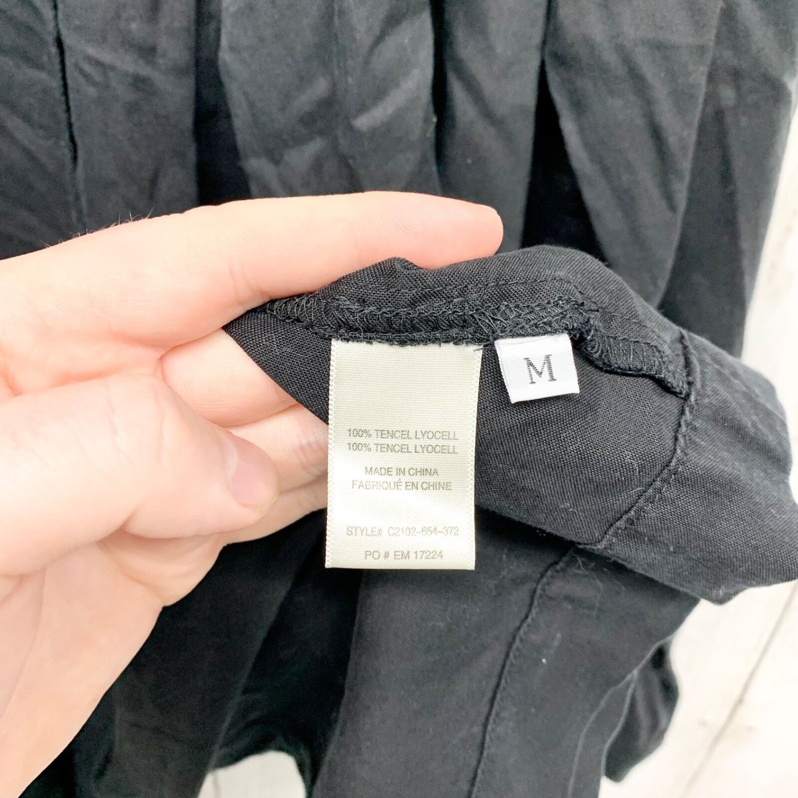Other Cloth & Stone Jacket Medium Collared Split Back Trench Black Size M / US 6-8 / IT 42-44 - 5 Thumbnail